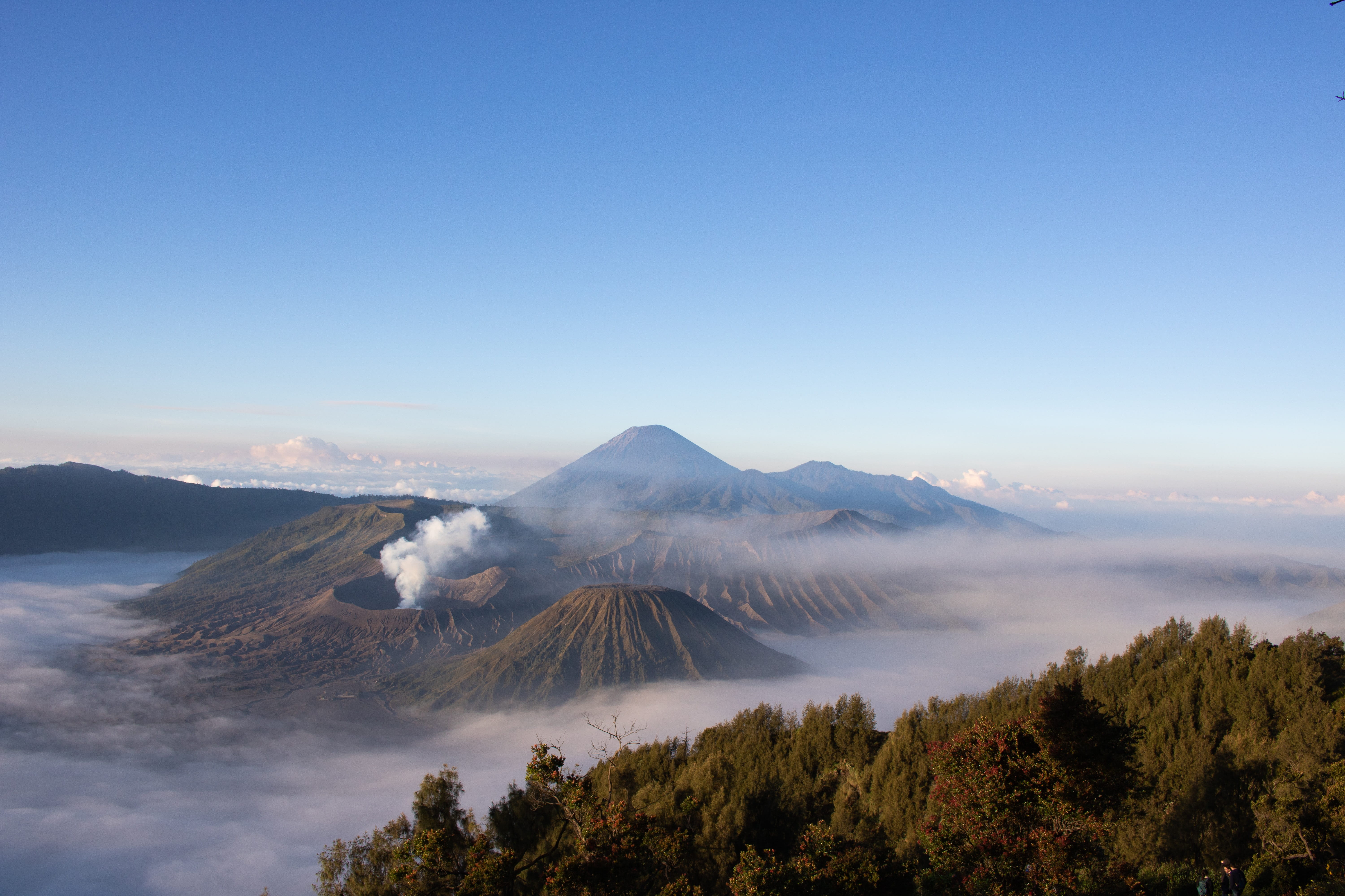 no people, scenics - nature, beauty in nature, outdoors, nature, volcano, environment, travel destinations, bromo, mountain peak, tranquility, scenic, landscape, HD Wallpaper
