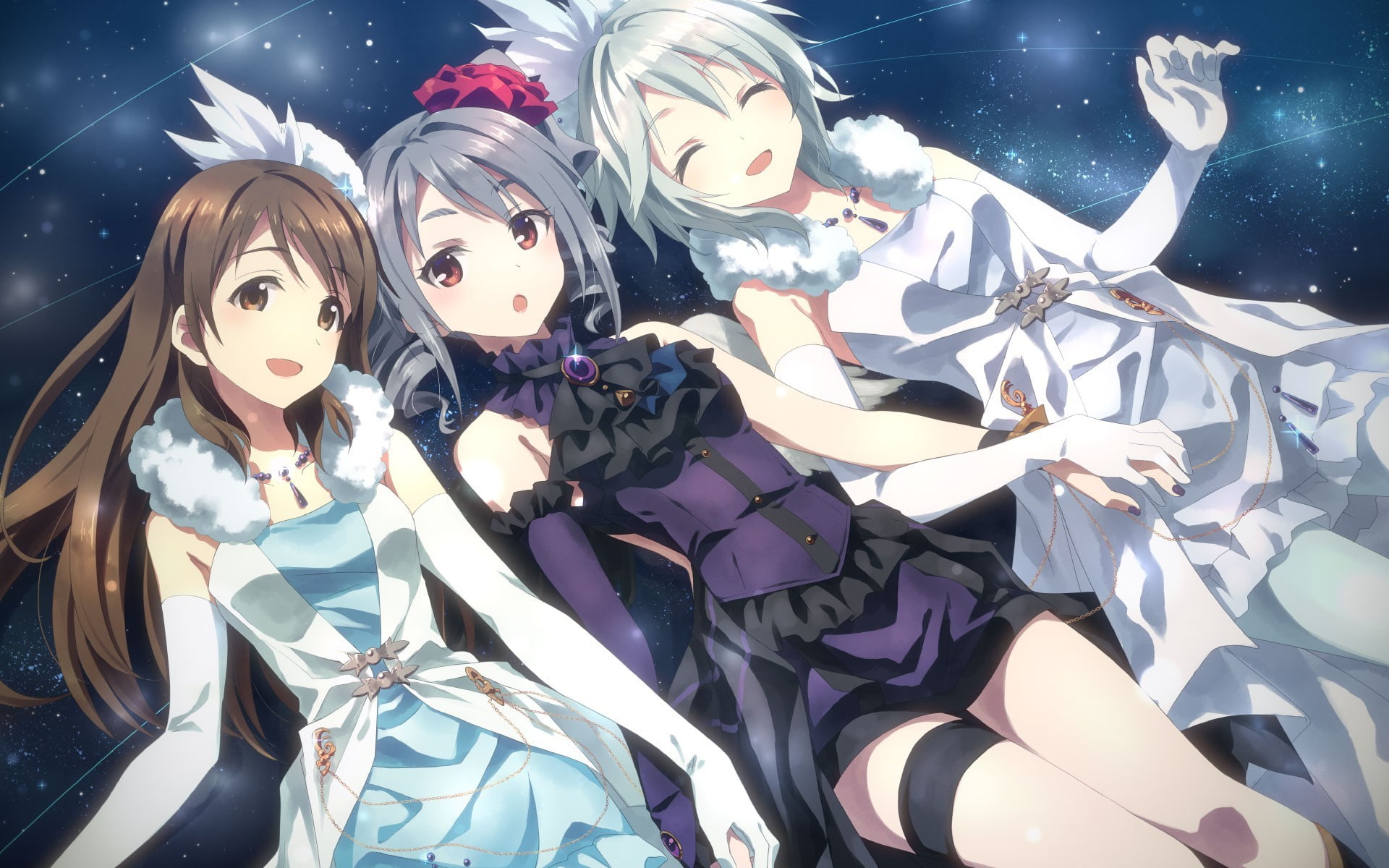 Anastasia (Idolmaster), Kanzaki Ranko, anime, Yuuki Tatsuya, Anime Girls, Nitta Minami, 1080P, HD Wallpaper