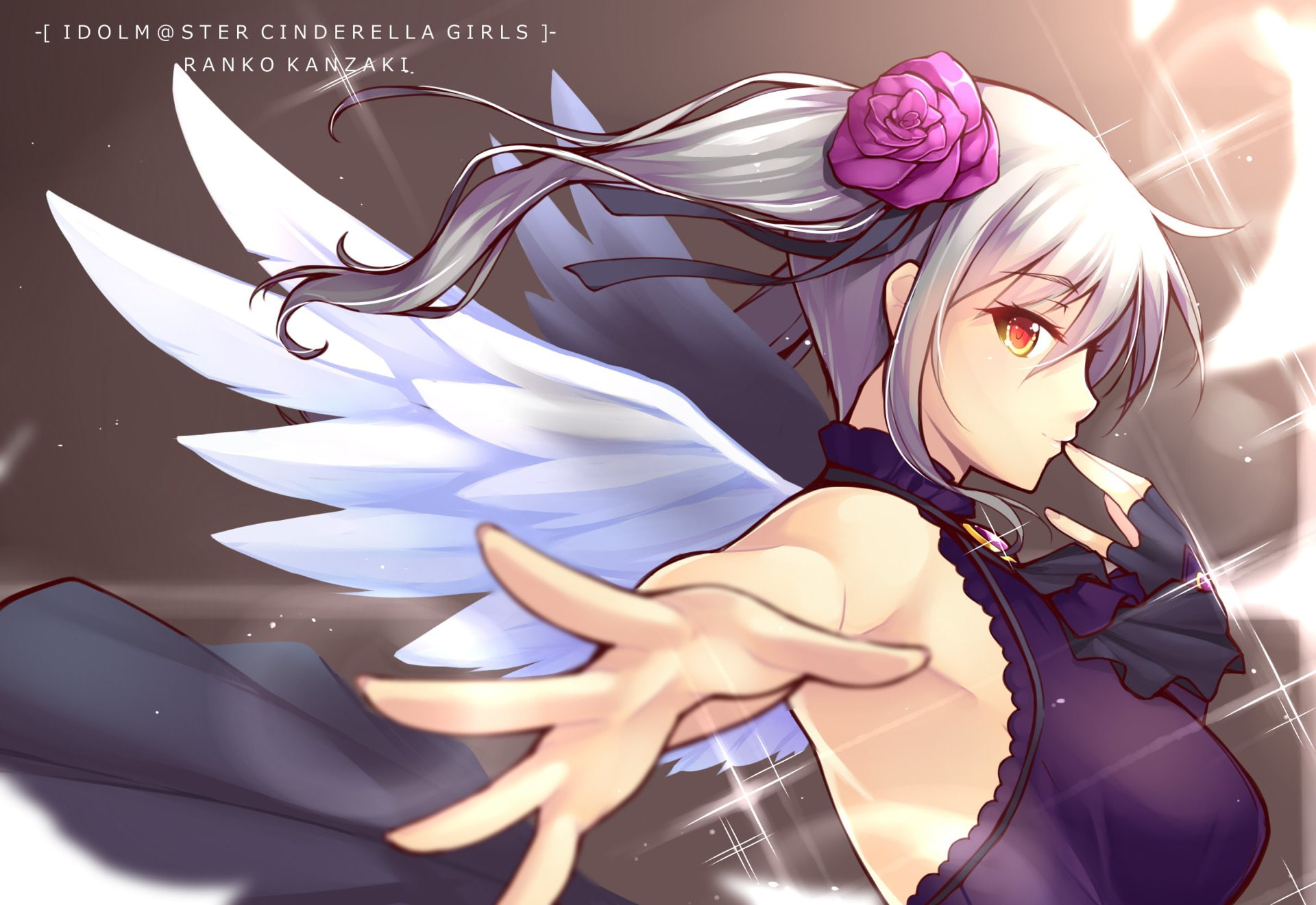 Ranko Kanzaki, Wings, Hand, The iDOLM@STER Cinderella Girls, Anime, 1080P, HD Wallpaper