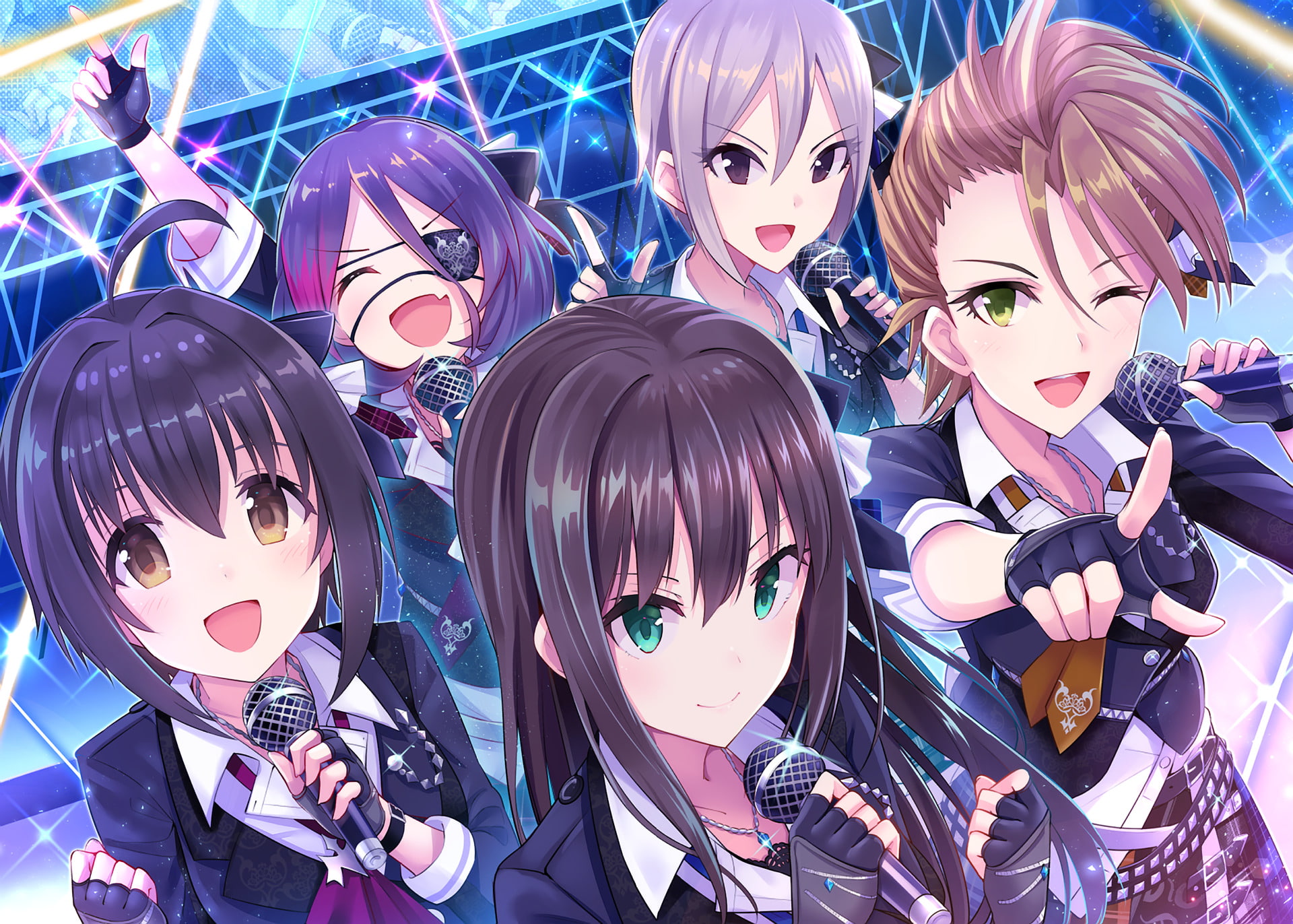 Natsuki Kimura, The iDOLM@STER Cinderella Girls, 1080P, Rin Shibuya, Anime, Miho Kohinata, Syuko Shiomi, Mirei Hayasaka, HD Wallpaper