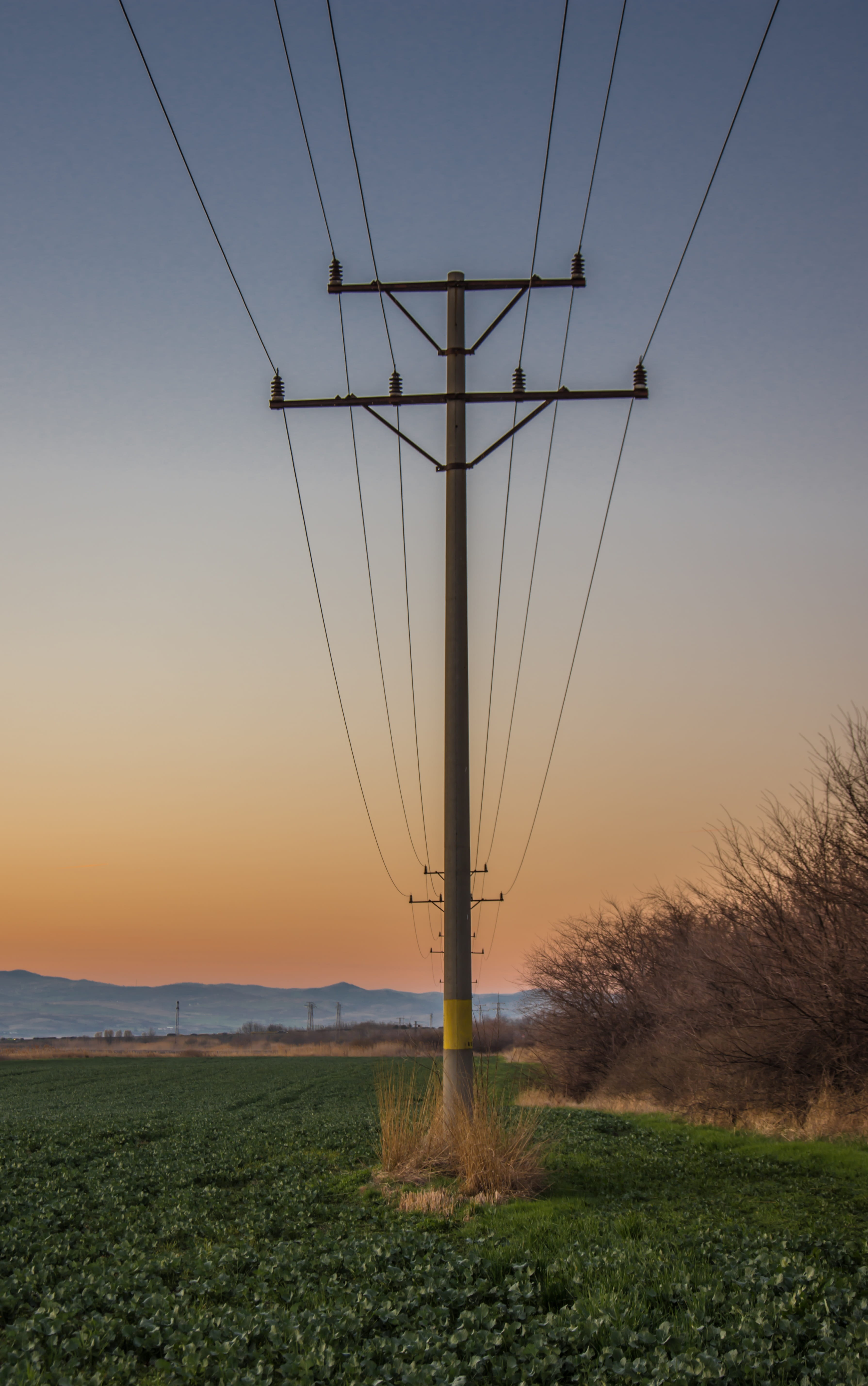 steel, power, power line, danger, electric, energy, 5K, Electric Power, no people, supply, technology, outdoors, tower, plant, land, nature, industrial, Phone HD Wallpaper