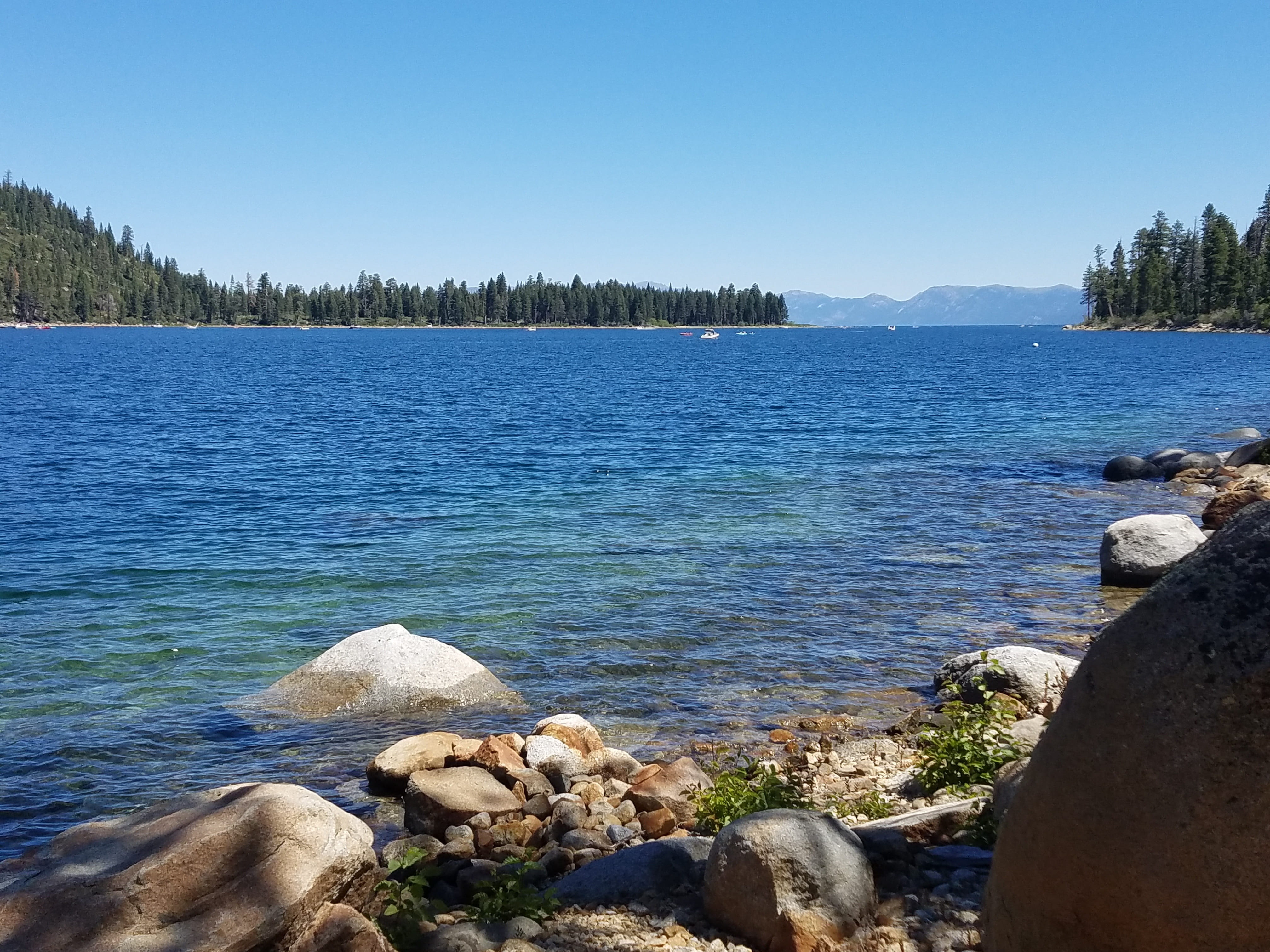 nature, scenics - nature, laketahoe, non-urban scene, plant, tranquility, sky, no people, water, outdoors, 4K, beauty in nature, beach, day, california, HD Wallpaper