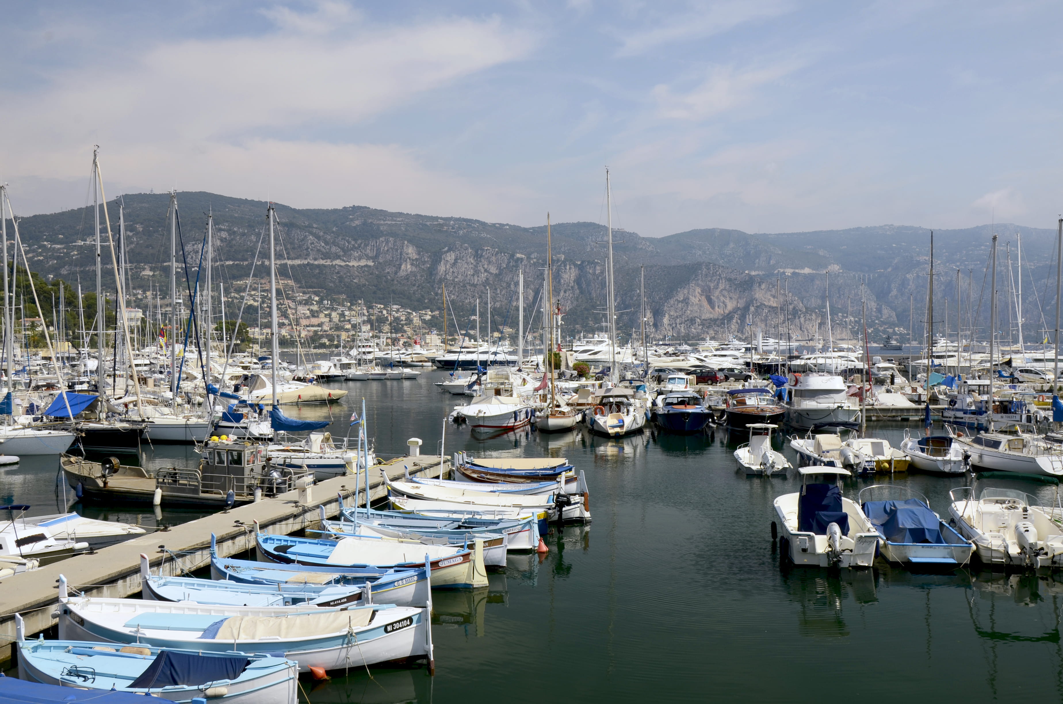 sky, building exterior, built structure, water, yacht, architecture, mast, marina, barque, mât, nice, nature, day, no people, mountain, bark, ocean, sea, HD Wallpaper