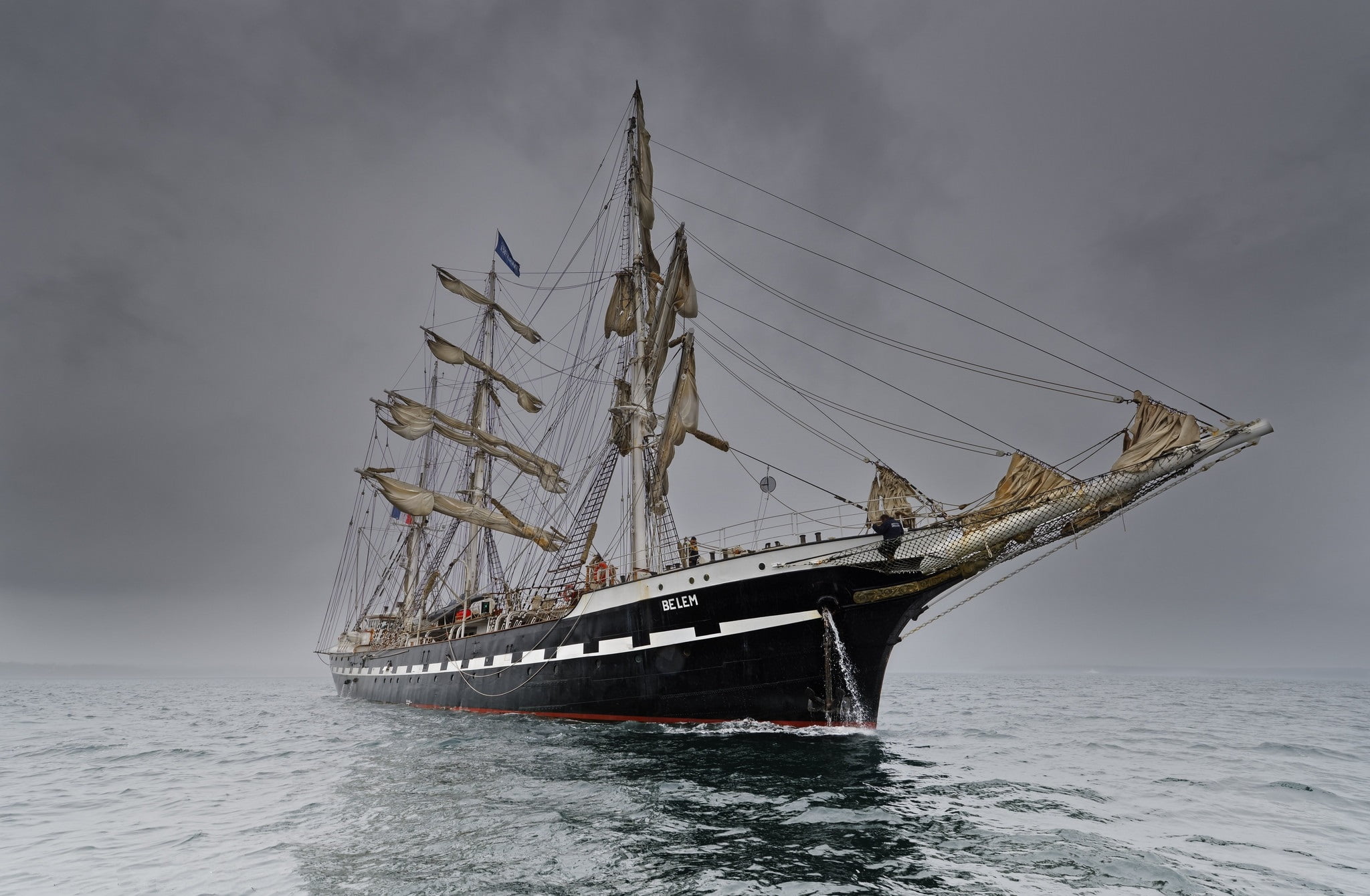 Barque, Vehicles, Sailing Ship, 1080P, HD Wallpaper