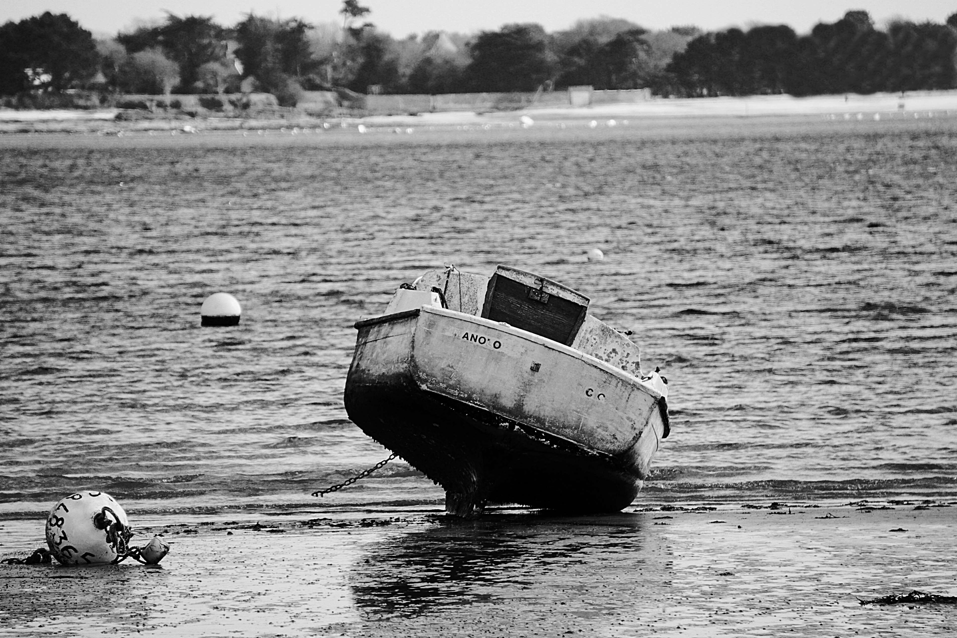 oir et blanc, abandoned, 4K, day, transportation, nautical vessel, no people, sailing, nature, basse mare, waterfront, ship, sailboat, chouage, pche, outdoors, HD Wallpaper