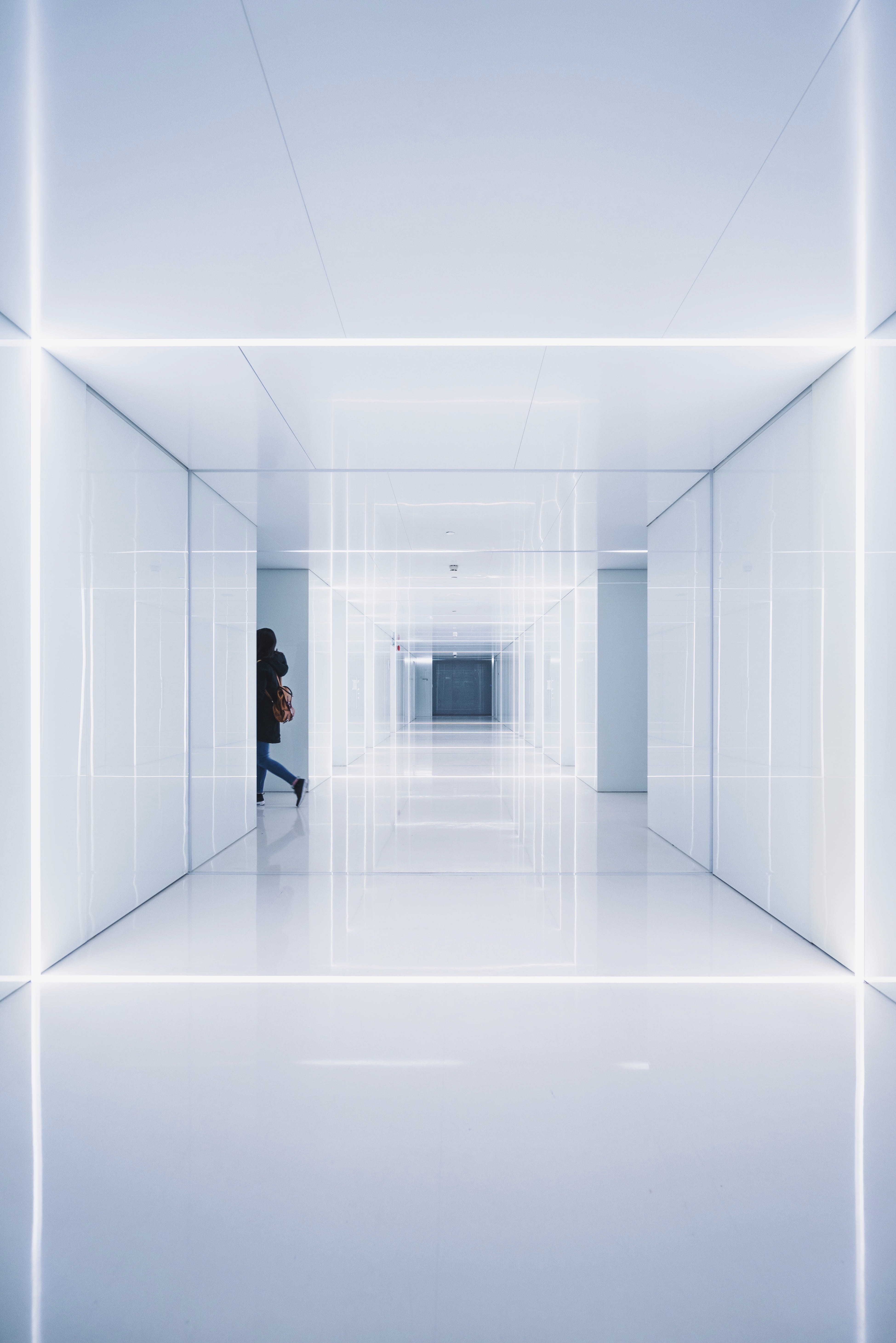 business, business person, 5K, one person, real people, tiles, walking, person, motion, iphone, symmetry, minimal, girl, lock screen background, Phone HD Wallpaper