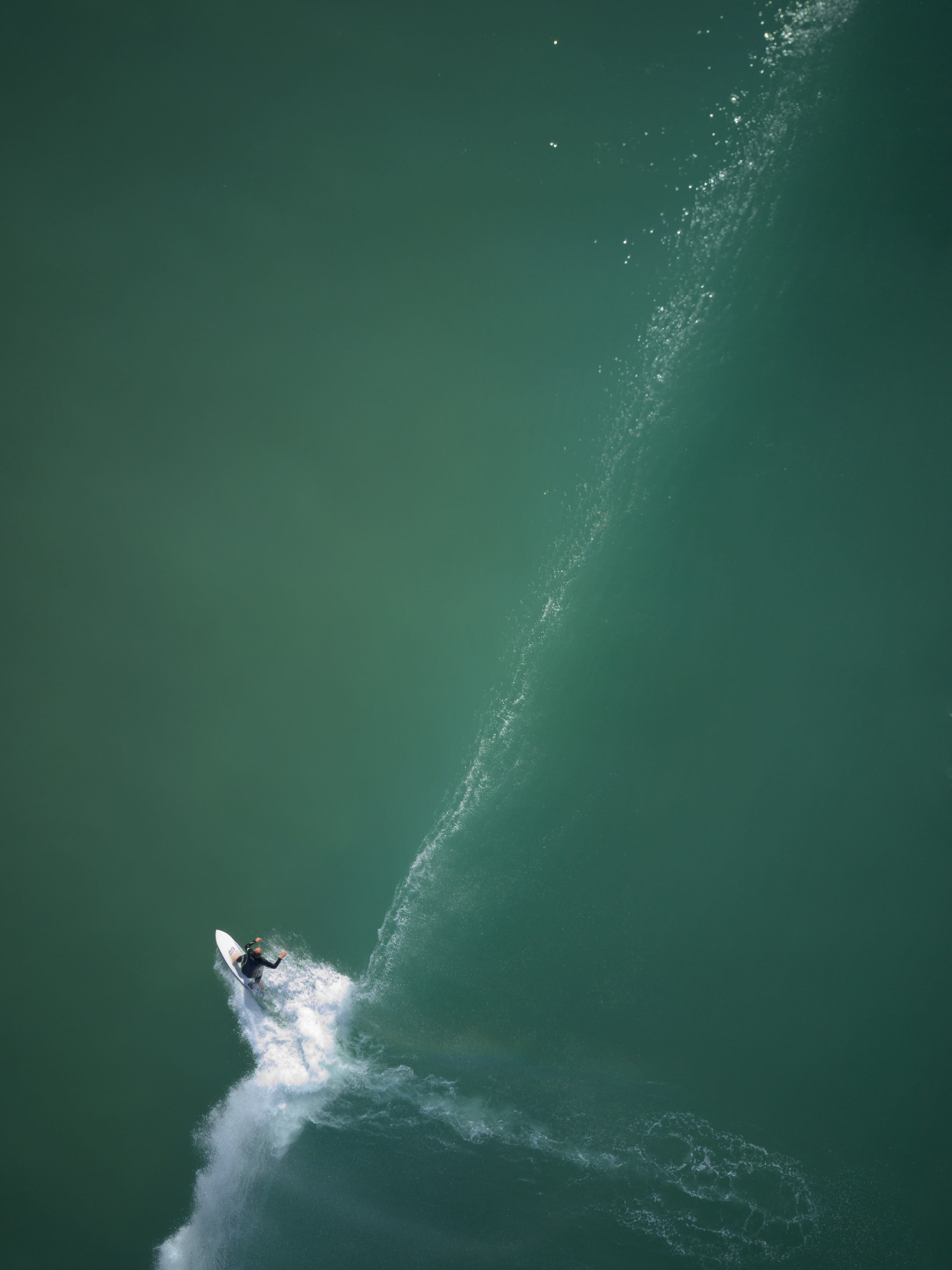 sport, surfer, surfboard, one person, wave, 4K, view, transportation, leisure activity, person, iphone backgrounds, power in nature, motion, Phone HD Wallpaper