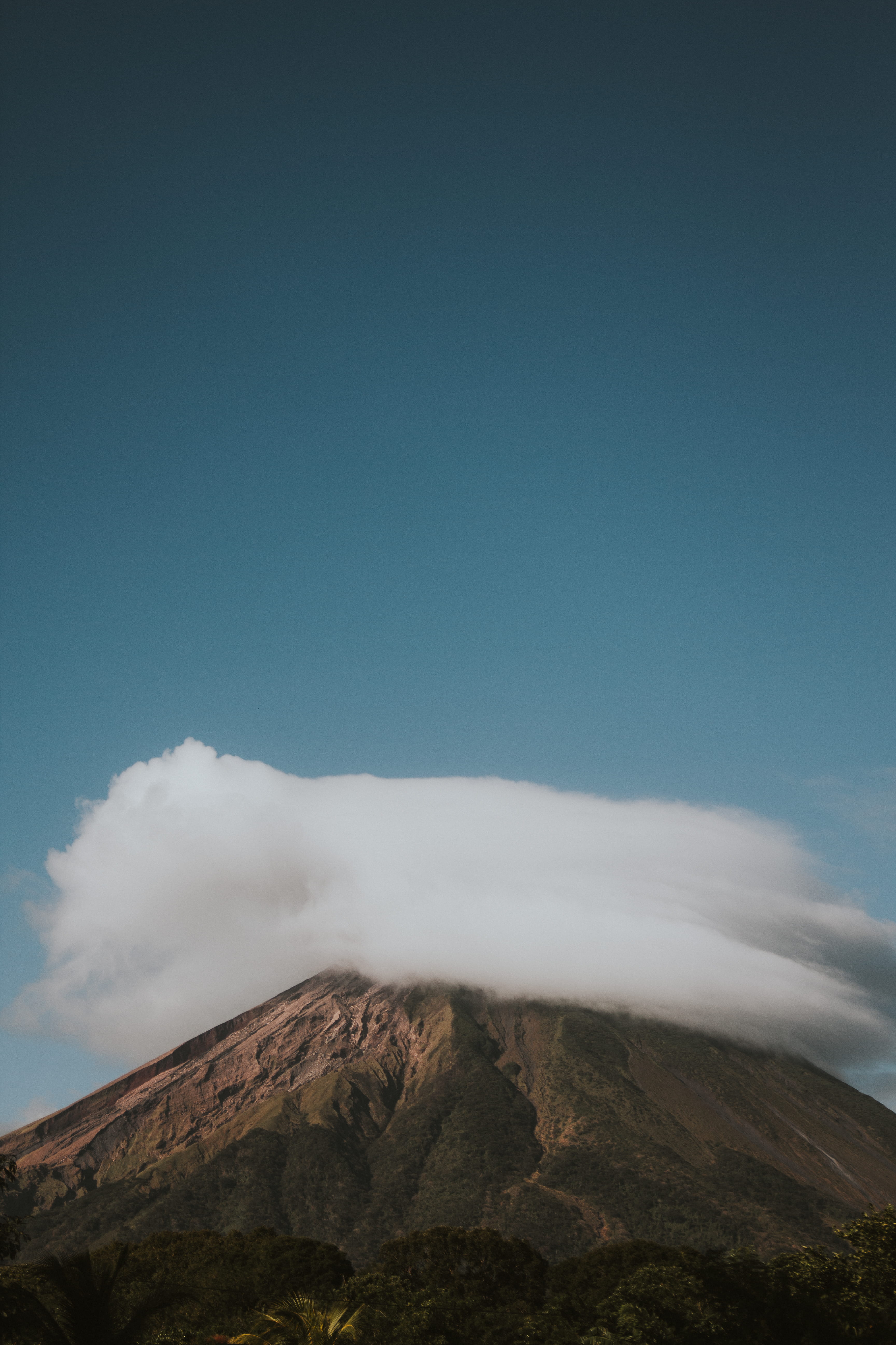 landscape, blue, no people, remote, clouds, copy space, environment, mountain peak, summit, iphone, peak, lock screen background, non-urban scene, Phone HD Wallpaper