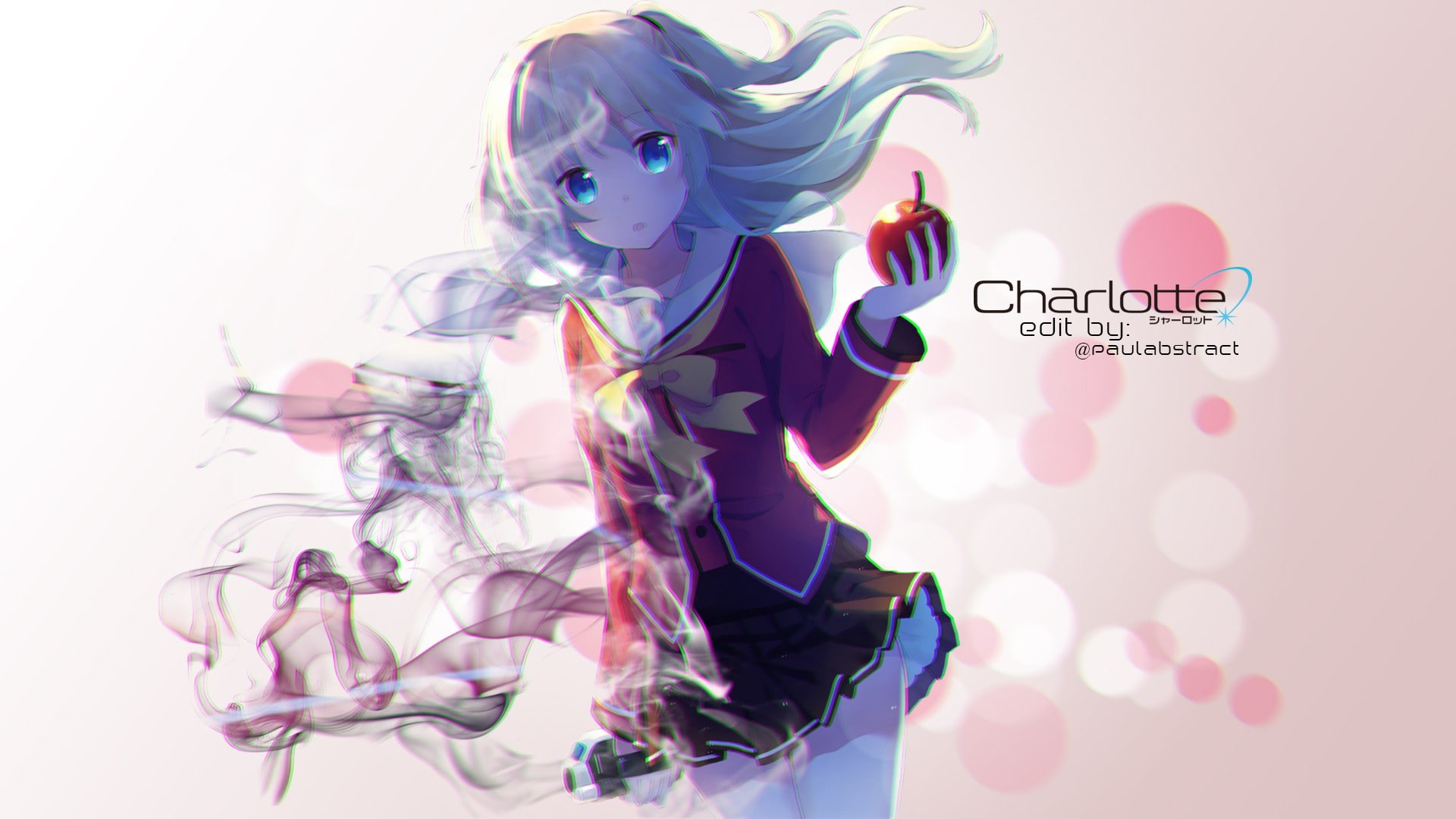 1080P, Charlotte (anime), Tomori Nao, anime girls, HD Wallpaper
