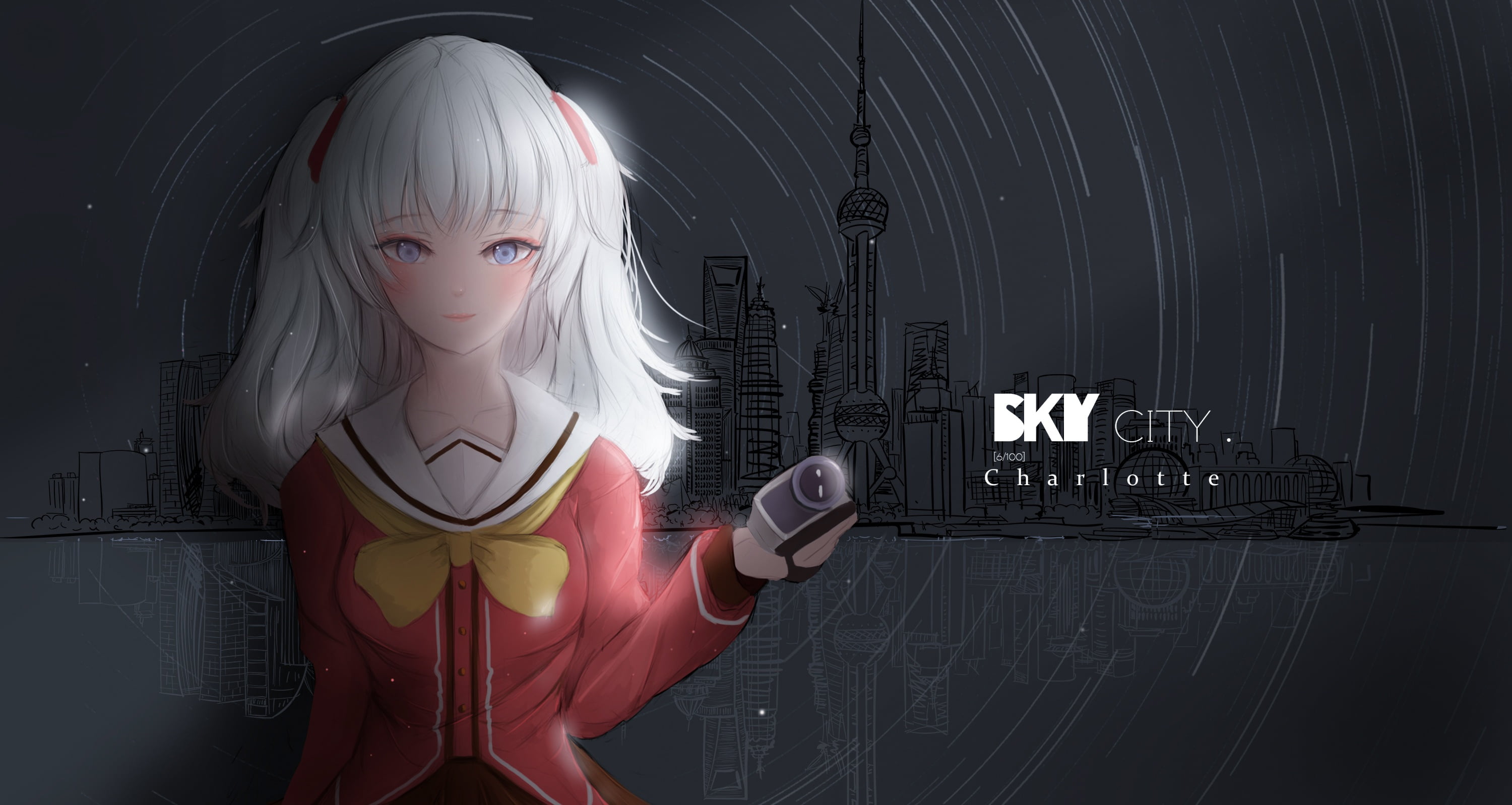 Nao Tomori, Charlotte, Anime, 2K, HD Wallpaper