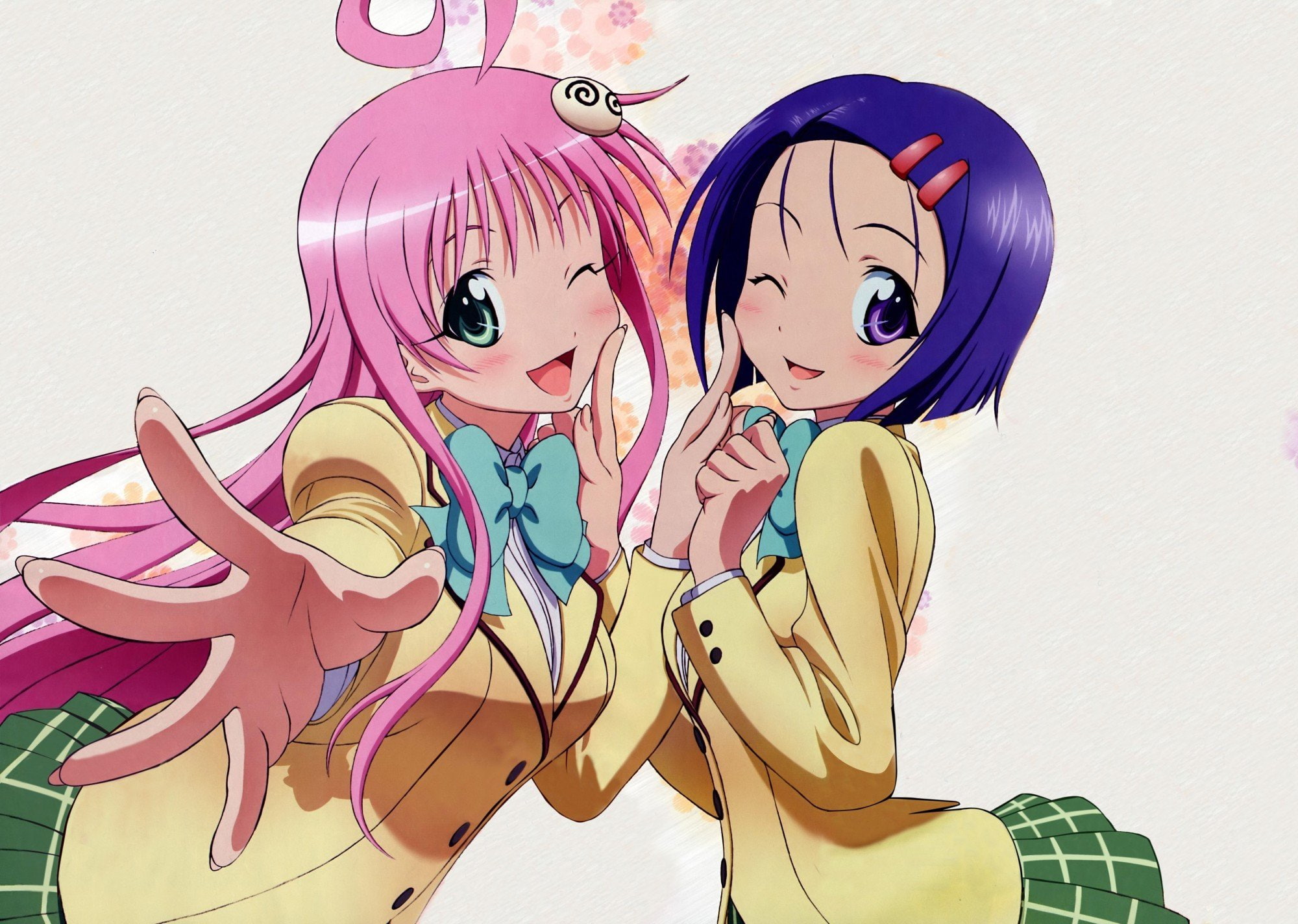Sairenji Haruna, 1080P, To Love, Anime Girls, School Uniform, Lala Satalin Deviluke, ru, HD Wallpaper