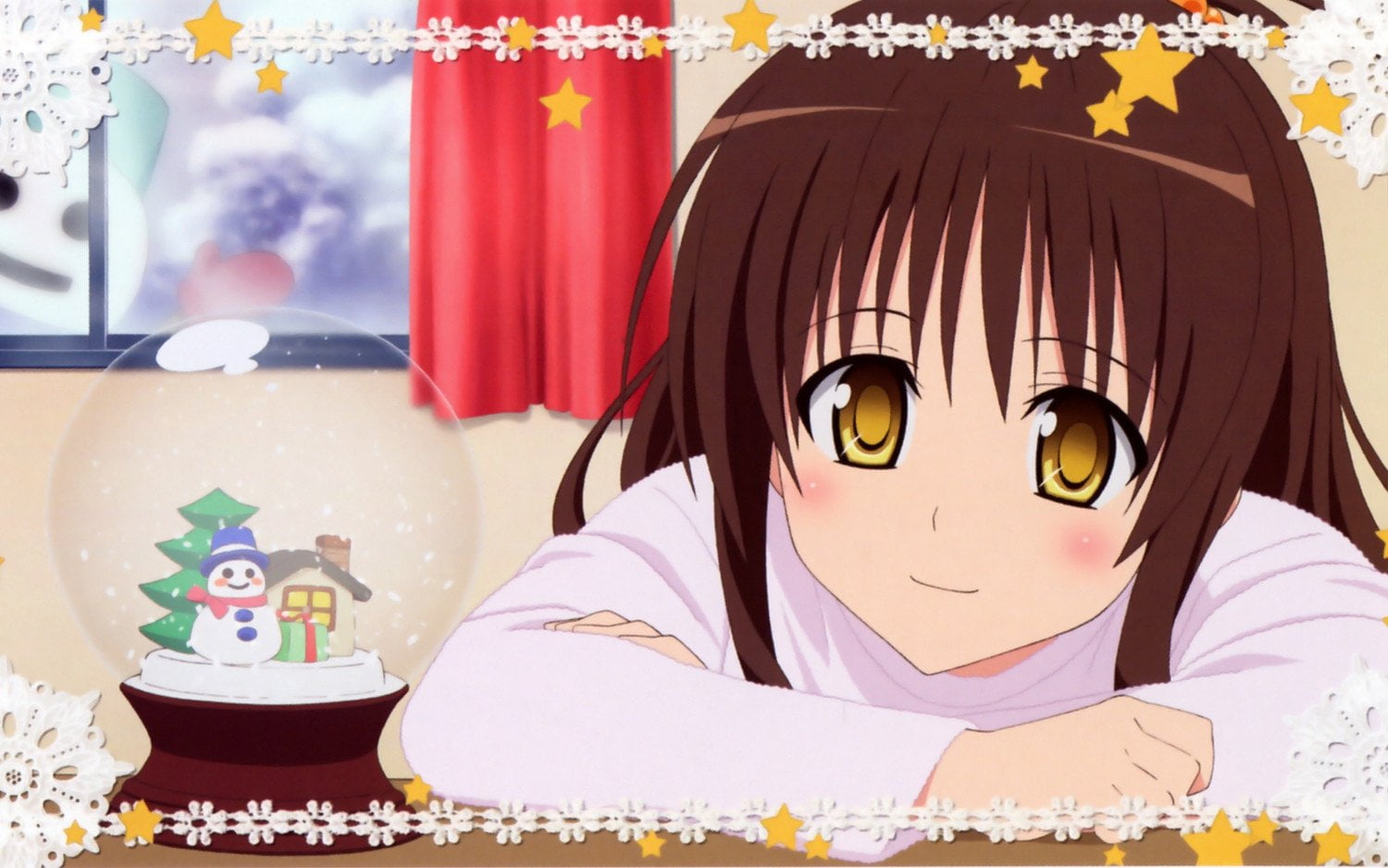 To Love-Ru, Anime, portrait, real people, celebration, lifestyles, creativity, human representation, illuminated, Mikan Yuuki, representation, decoration, HD Wallpaper