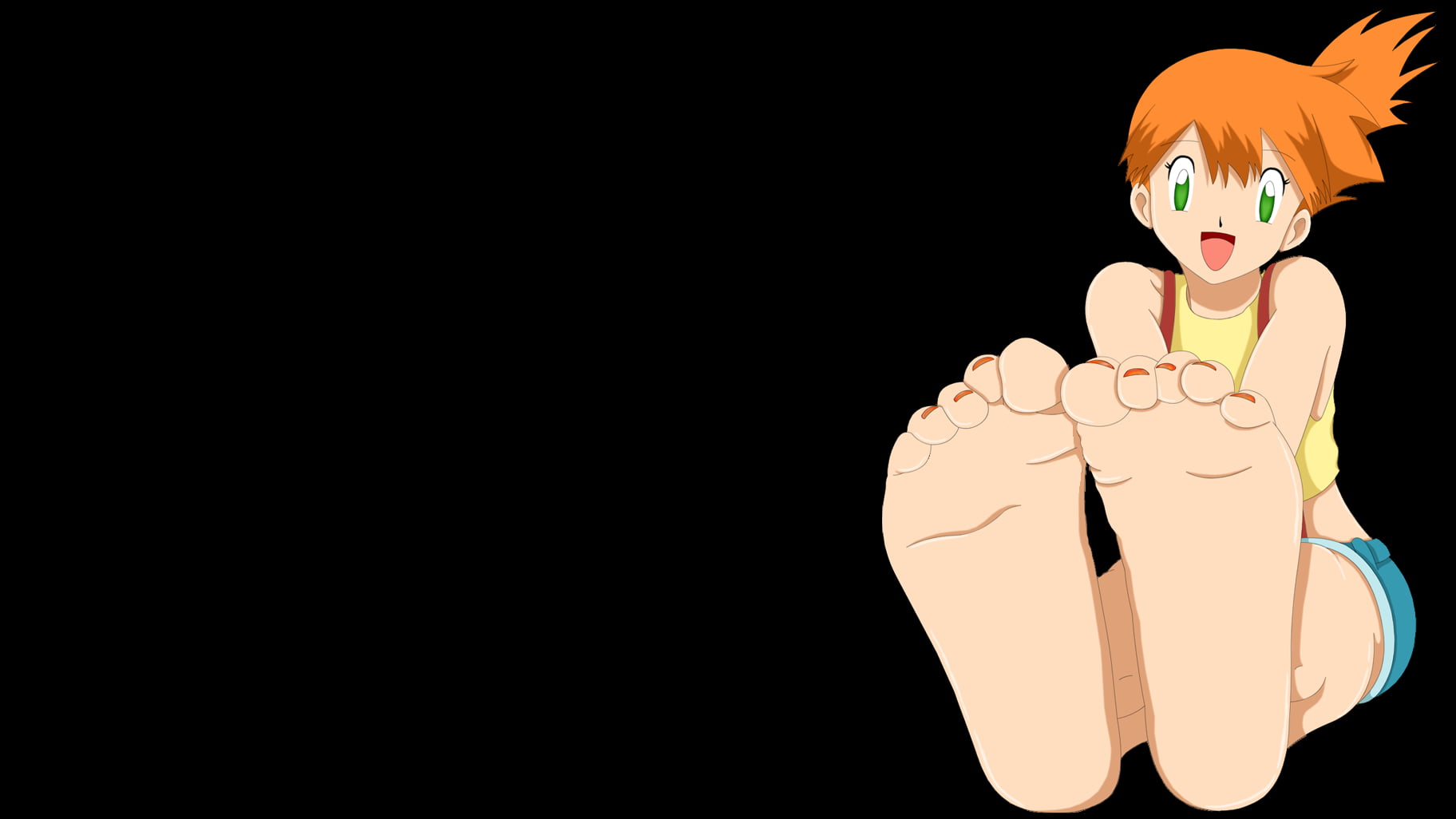 feet, Pokémon, 720P, Misty, HD Wallpaper