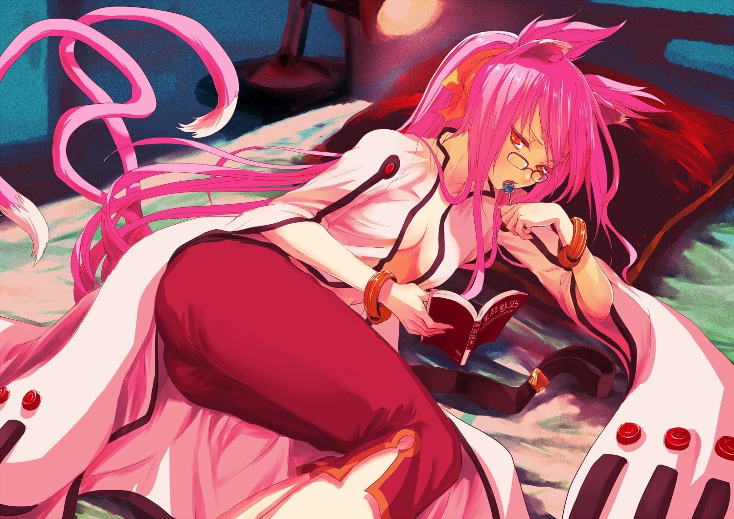 day, pink color, one person, Inumimi, Anime Girls, Blazblue, sunlight, outdoors, adult, Animal Ears, real people, leisure activity, lifestyles, nature, HD Wallpaper