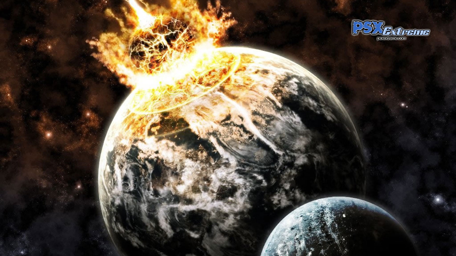 x, outer, 1080P, space, art, meteorite, hd, HD Wallpaper