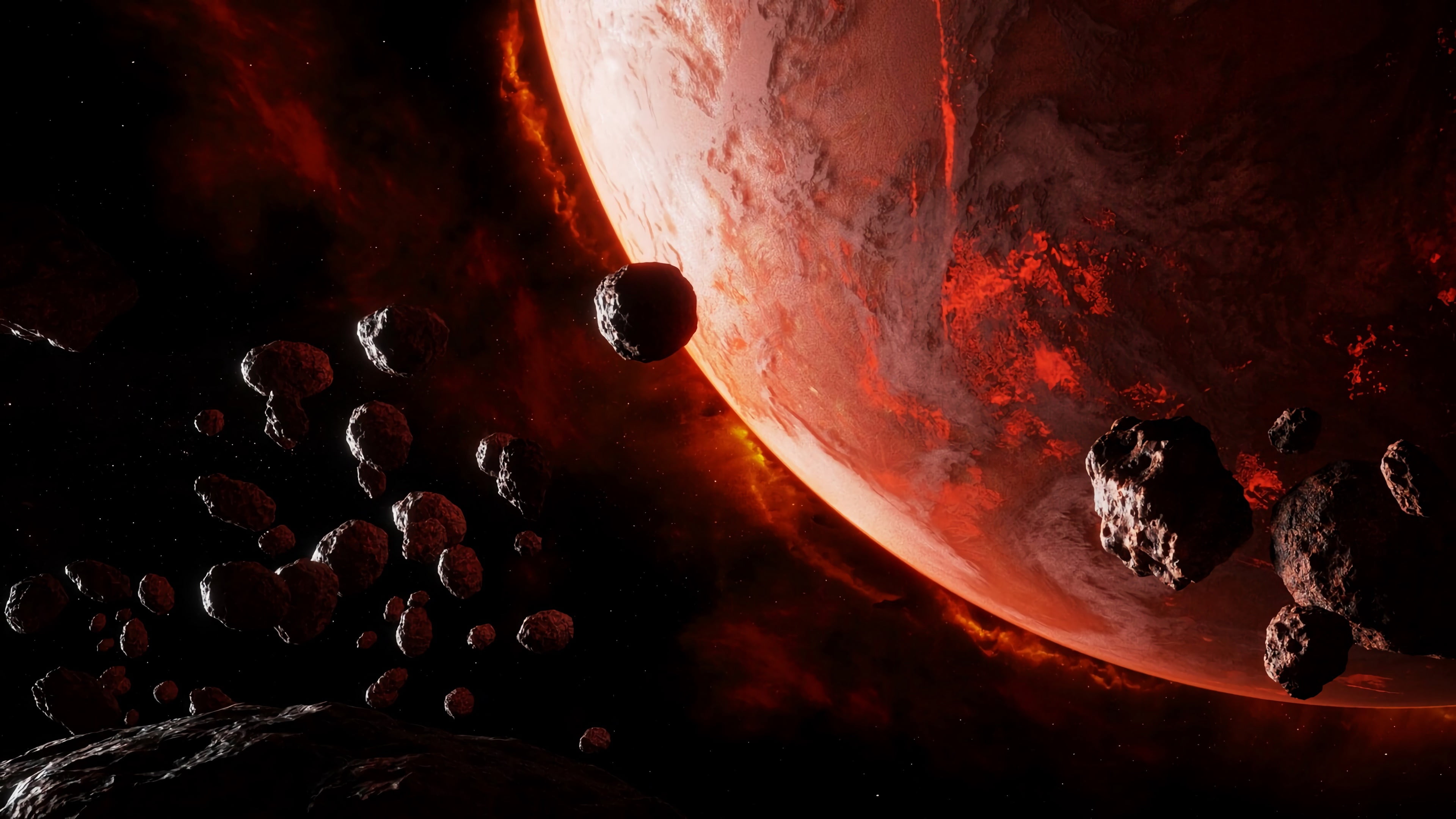 Sci Fi, Meteorite, 4K, Planet, HD Wallpaper