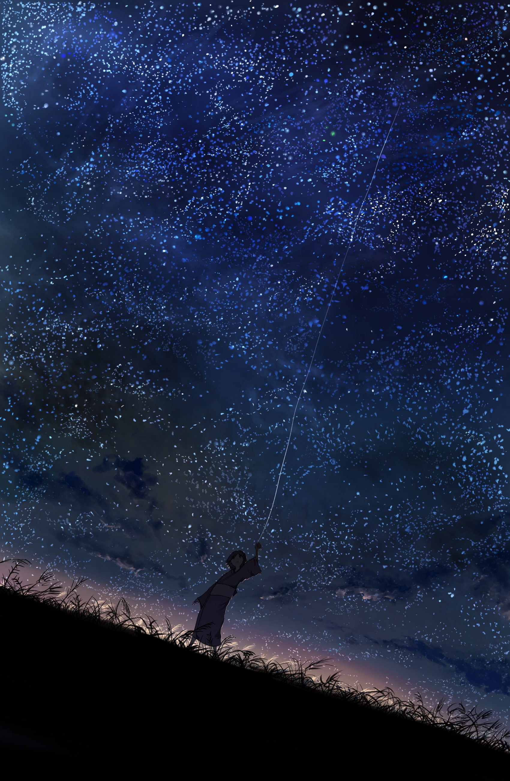 sky, 2K, nature, hd, art, x, Mushishi, Phone HD Wallpaper