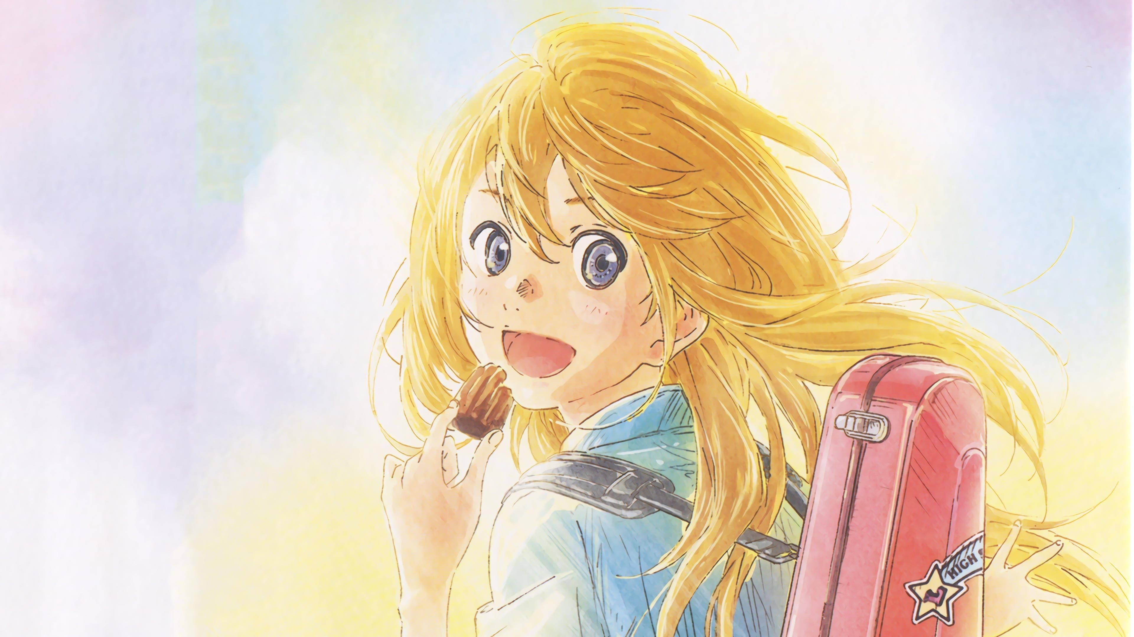 Miyazono Kaori, 4K, Shigatsu wa Kimi no Uso, HD Wallpaper