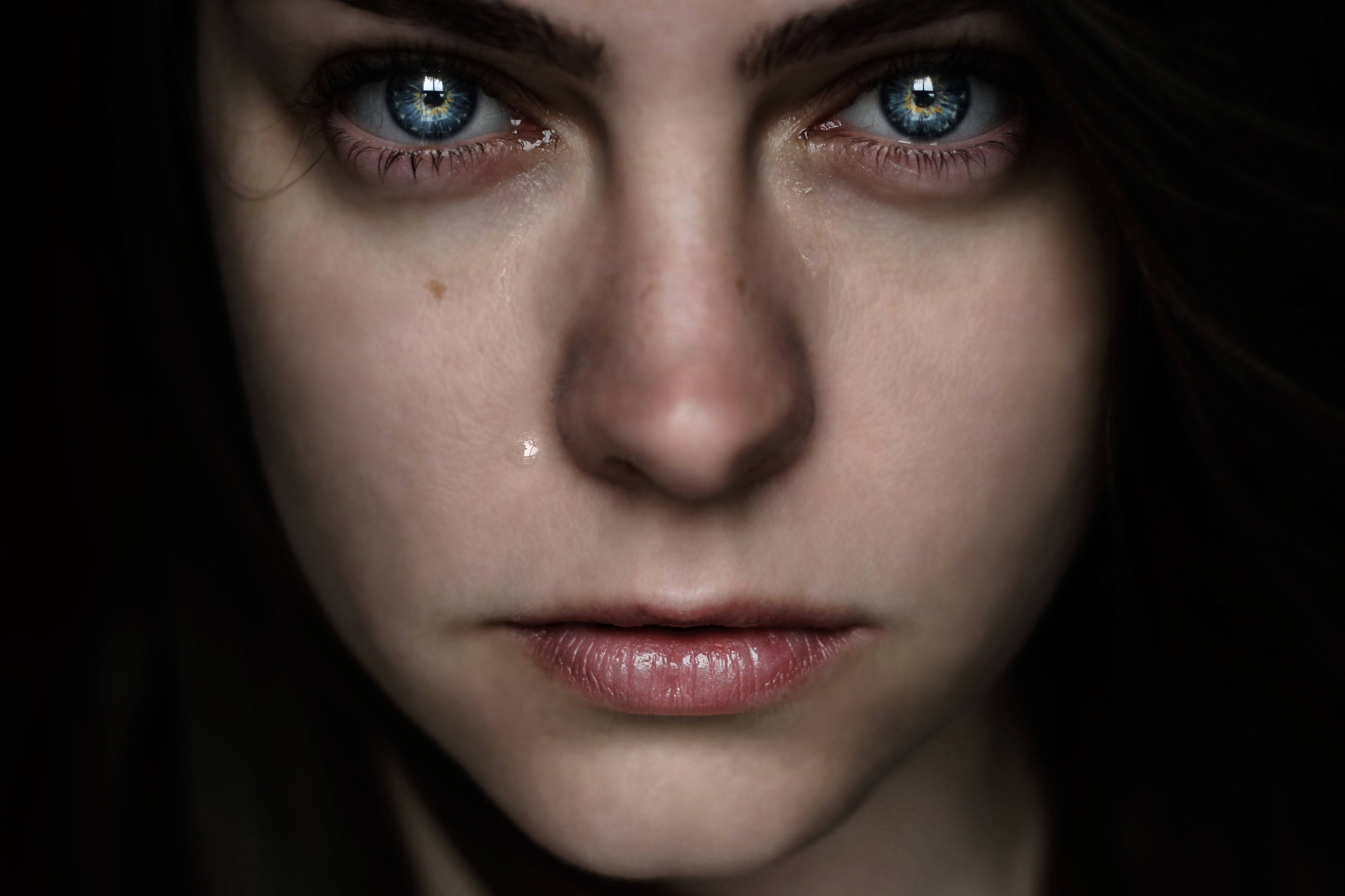face, 5K, tears, women, HD Wallpaper