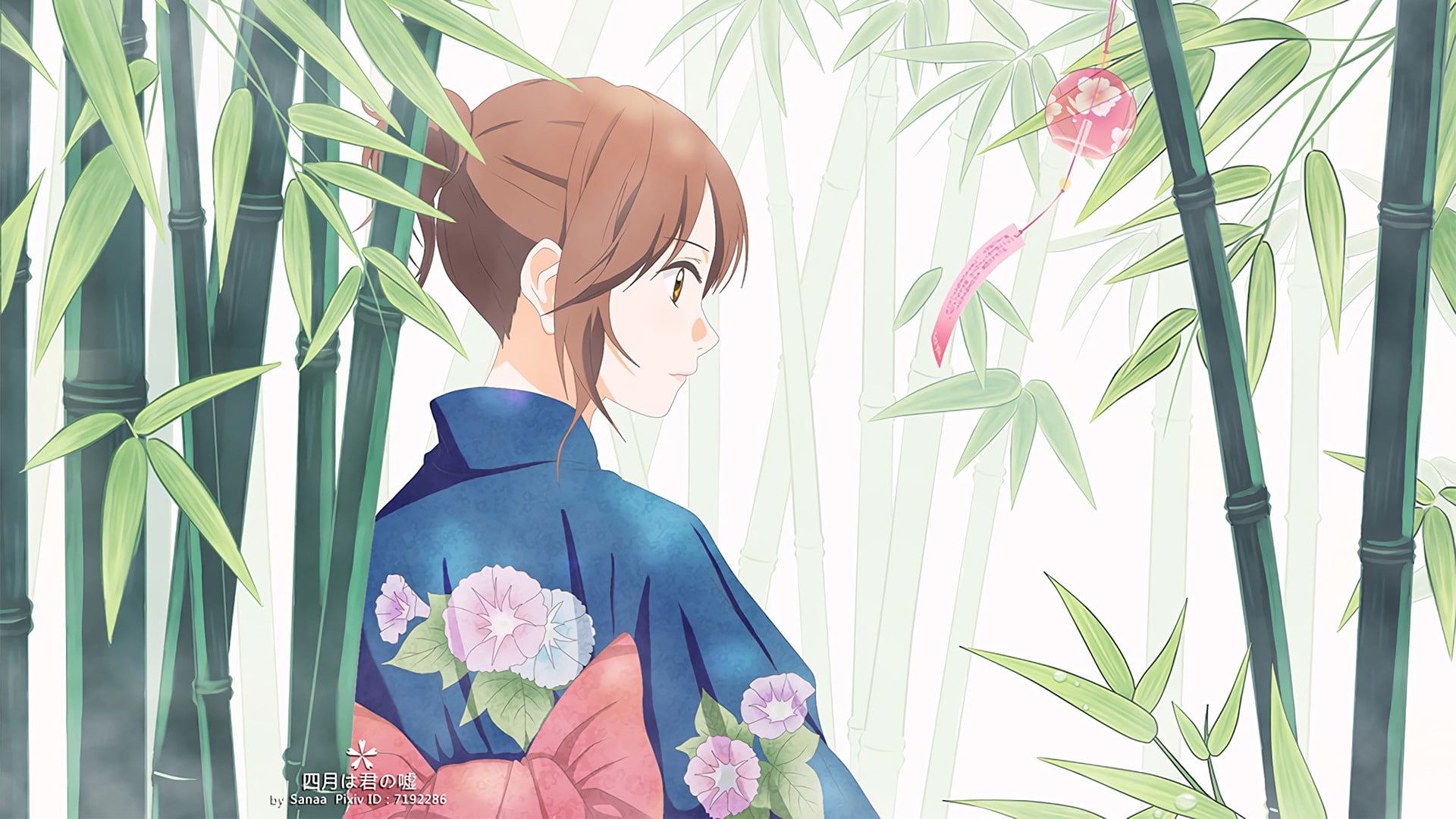 1080P, Tsubaki Sawabe, Your Lie in April, Anime, HD Wallpaper