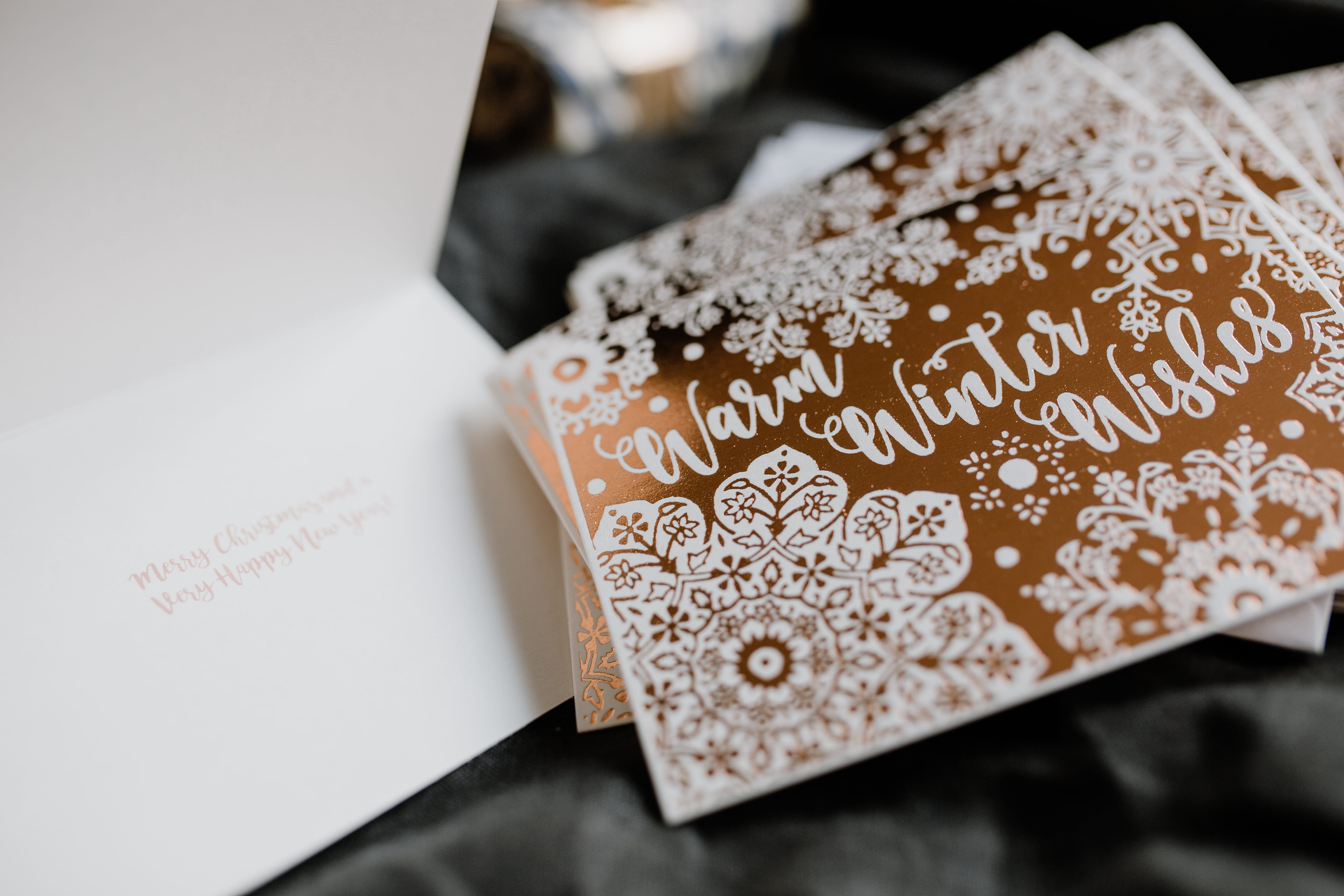 close-up, text, gift, studio shot, indoors, greeting, ornate, food, greeting card, celebration, selective focus, xmas, communication, christmas, 5K, card, HD Wallpaper