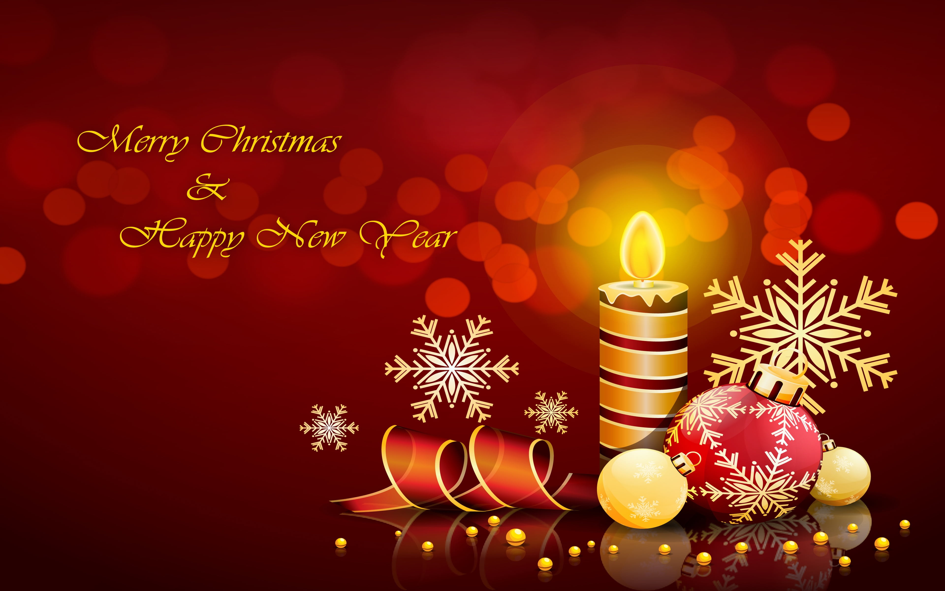 glowing, holiday, decorations, new years eve, card, holiday - event, illuminated, advent, candle, event, 4K, new, celebration event, night, shiny, decorative, HD Wallpaper