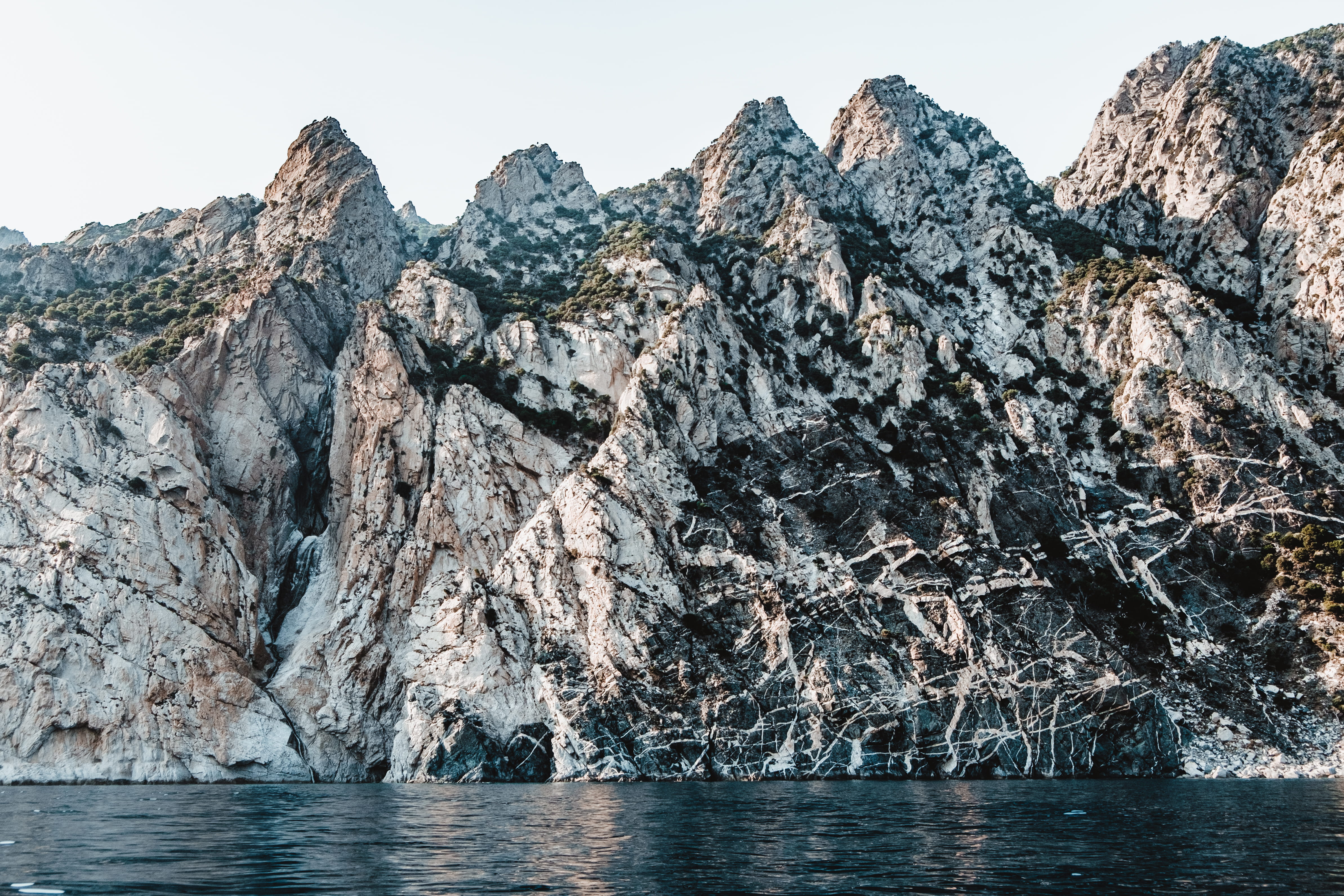 body, sky, rock formation, glacier, sea, landscape, water, eroded, waterfront, scenics - nature, formation, mountain peak, day, 4K, solid, no people, near, HD Wallpaper