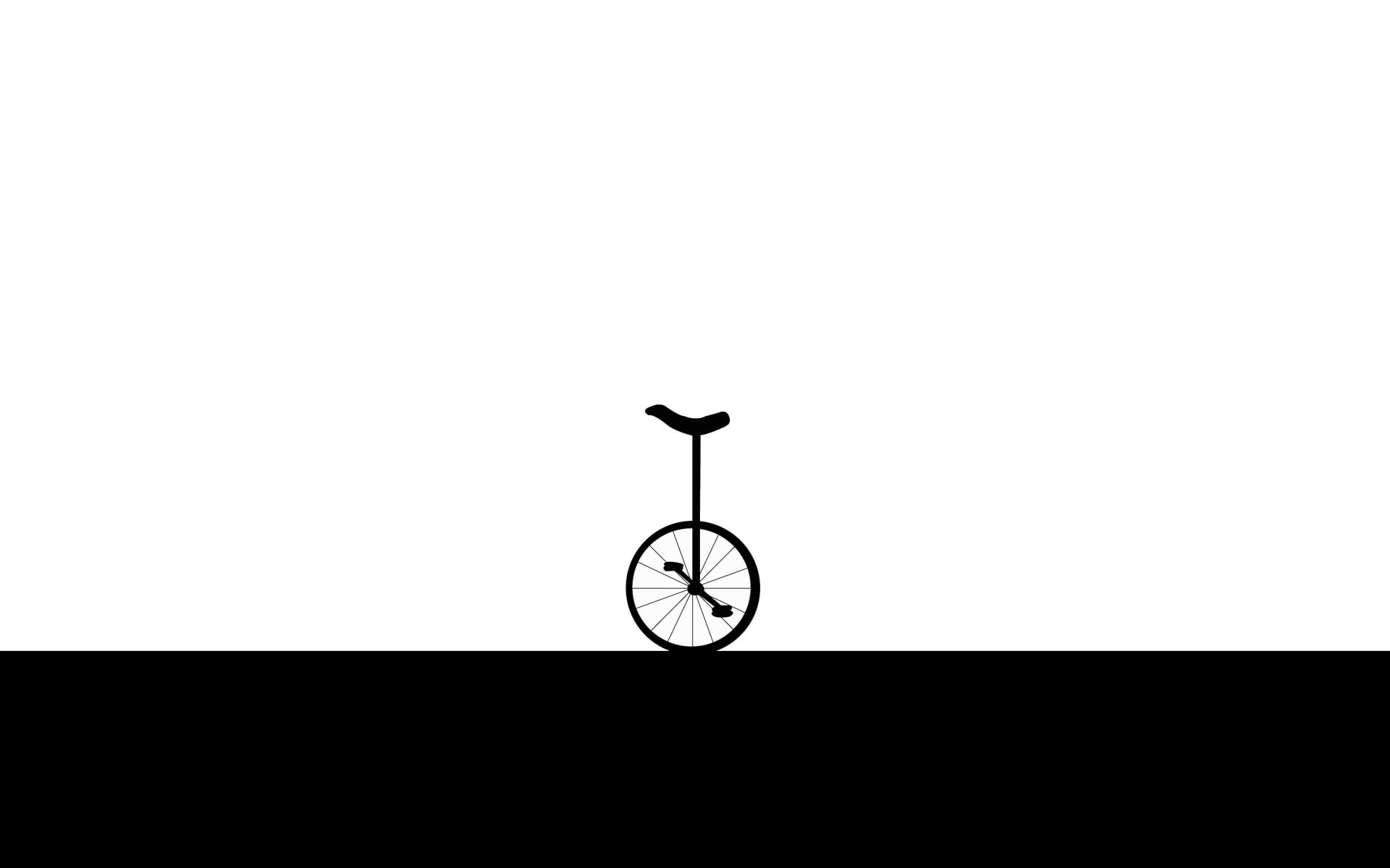no people, backgrounds, isolated, cycling, unitsikl, vector, 1080P, clear sky, transportation, land vehicle, outline, white background, black, cut out, HD Wallpaper