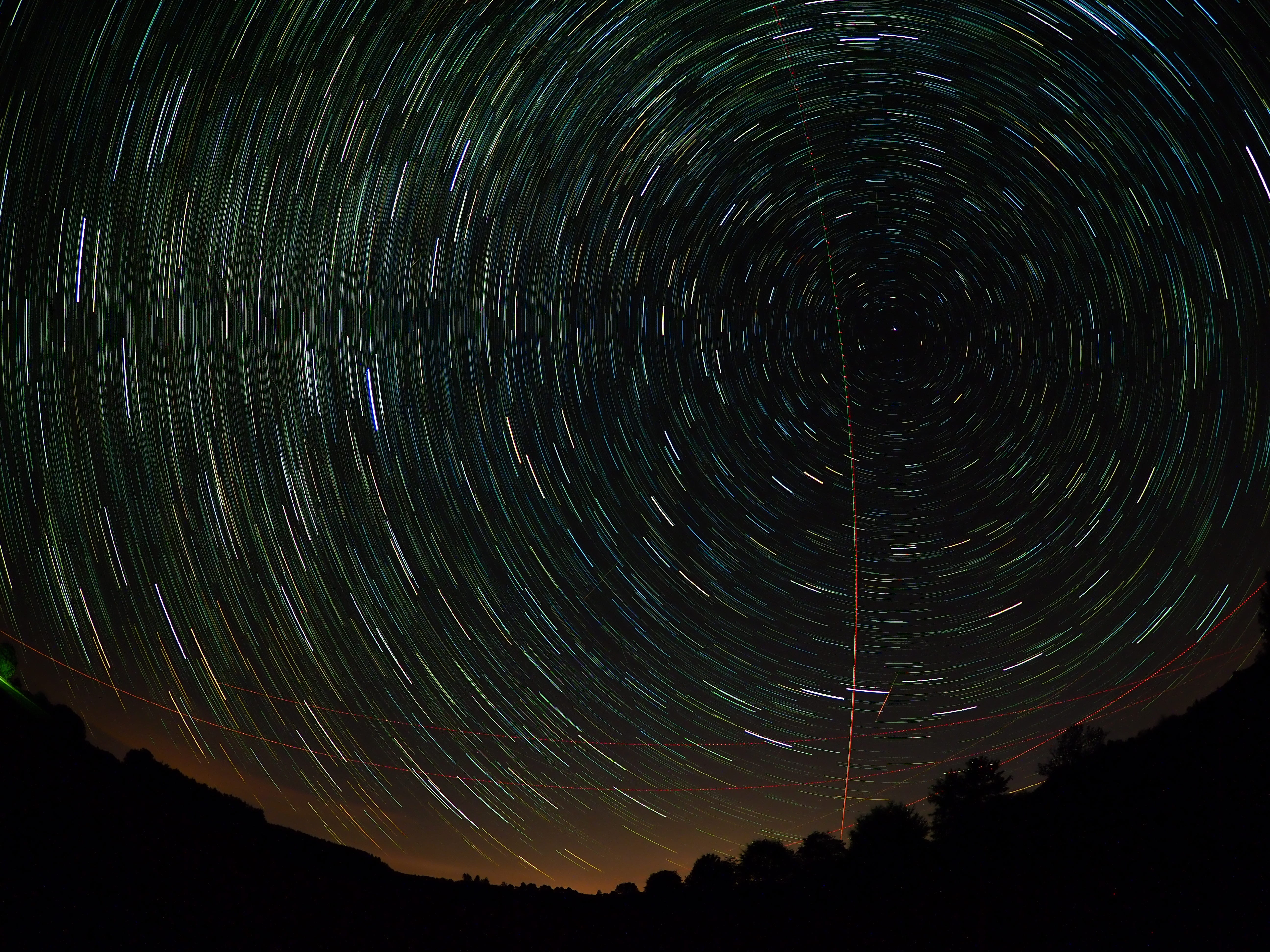 nature, star, astronomy, sky, concentric, star - space, no people, night sky, long exposure, night, tranquility, low angle view, blurred motion, star trail, HD Wallpaper