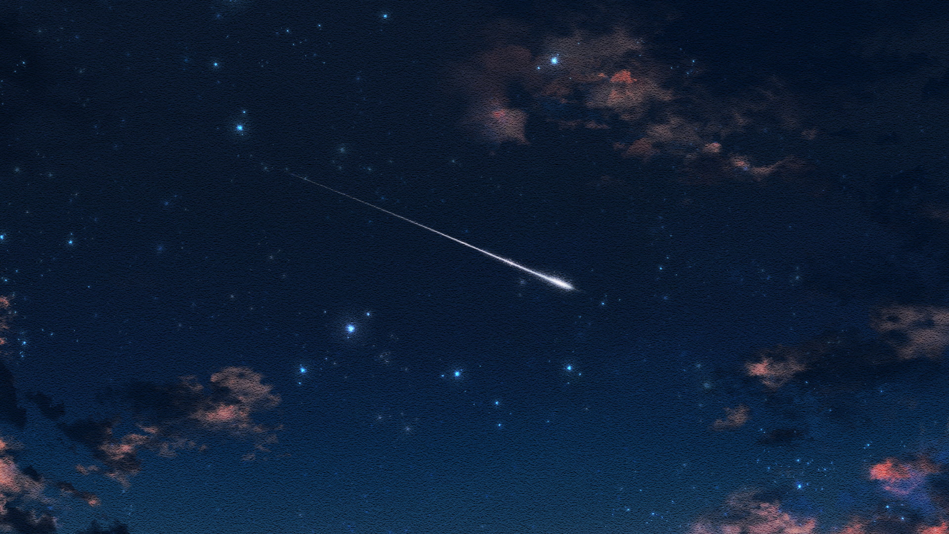Anime, Original, 1080P, Starry Sky, Shooting Star, HD Wallpaper