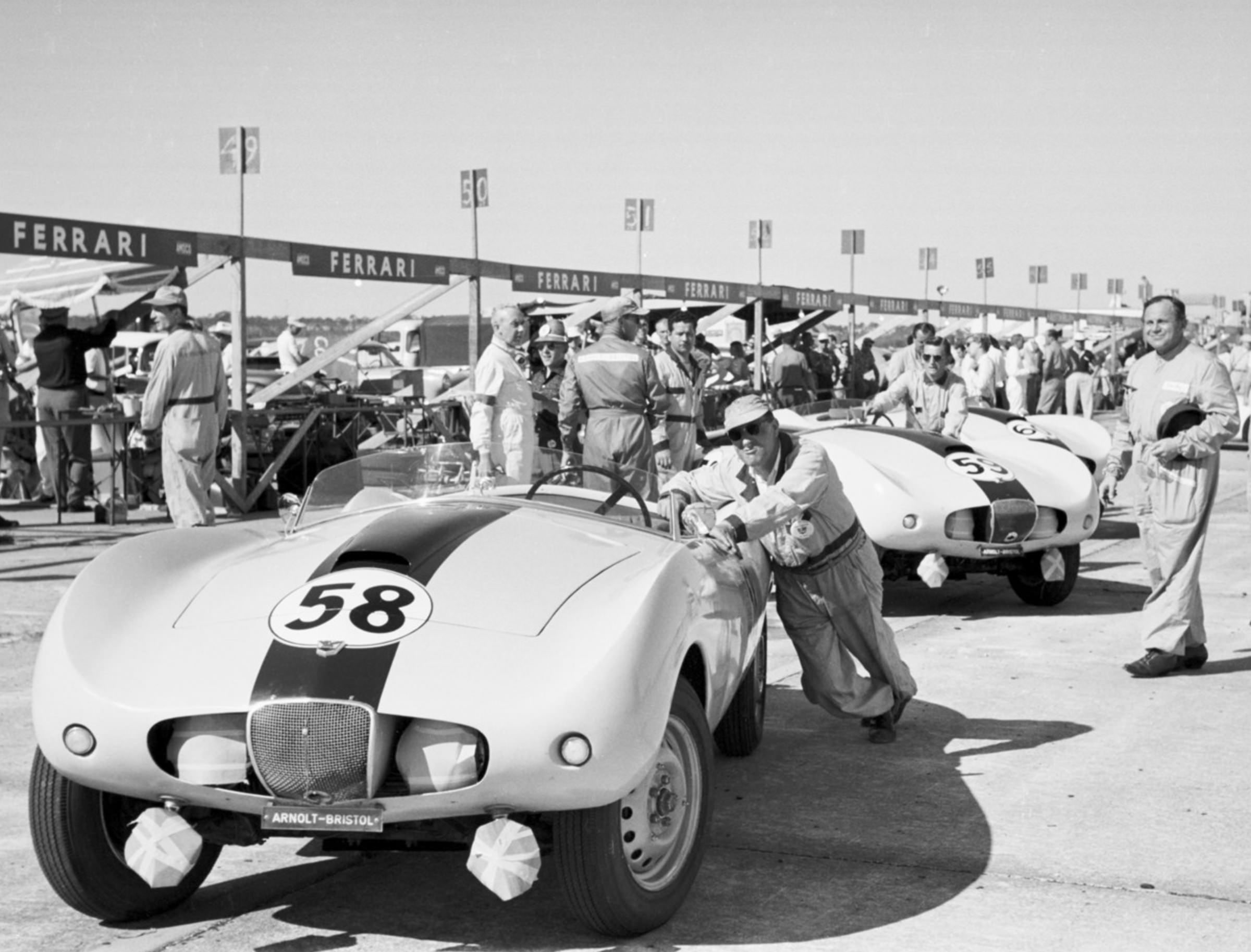 auto, automobile, racing, car, roadster, race, 1080P, vehicle, bolide, arnolt-bristol, 1954, HD Wallpaper
