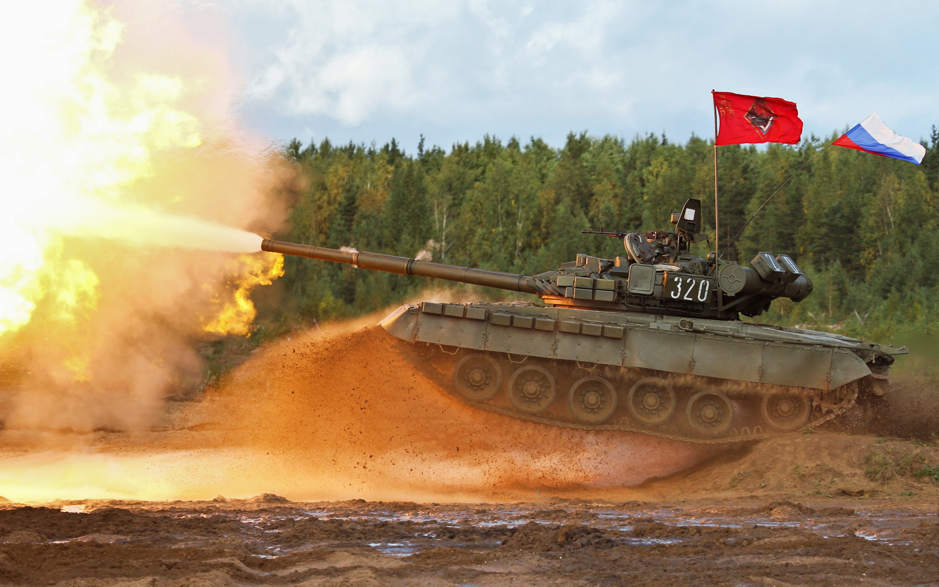 1080P, tank, t 80, mbt, shot, russia, HD Wallpaper