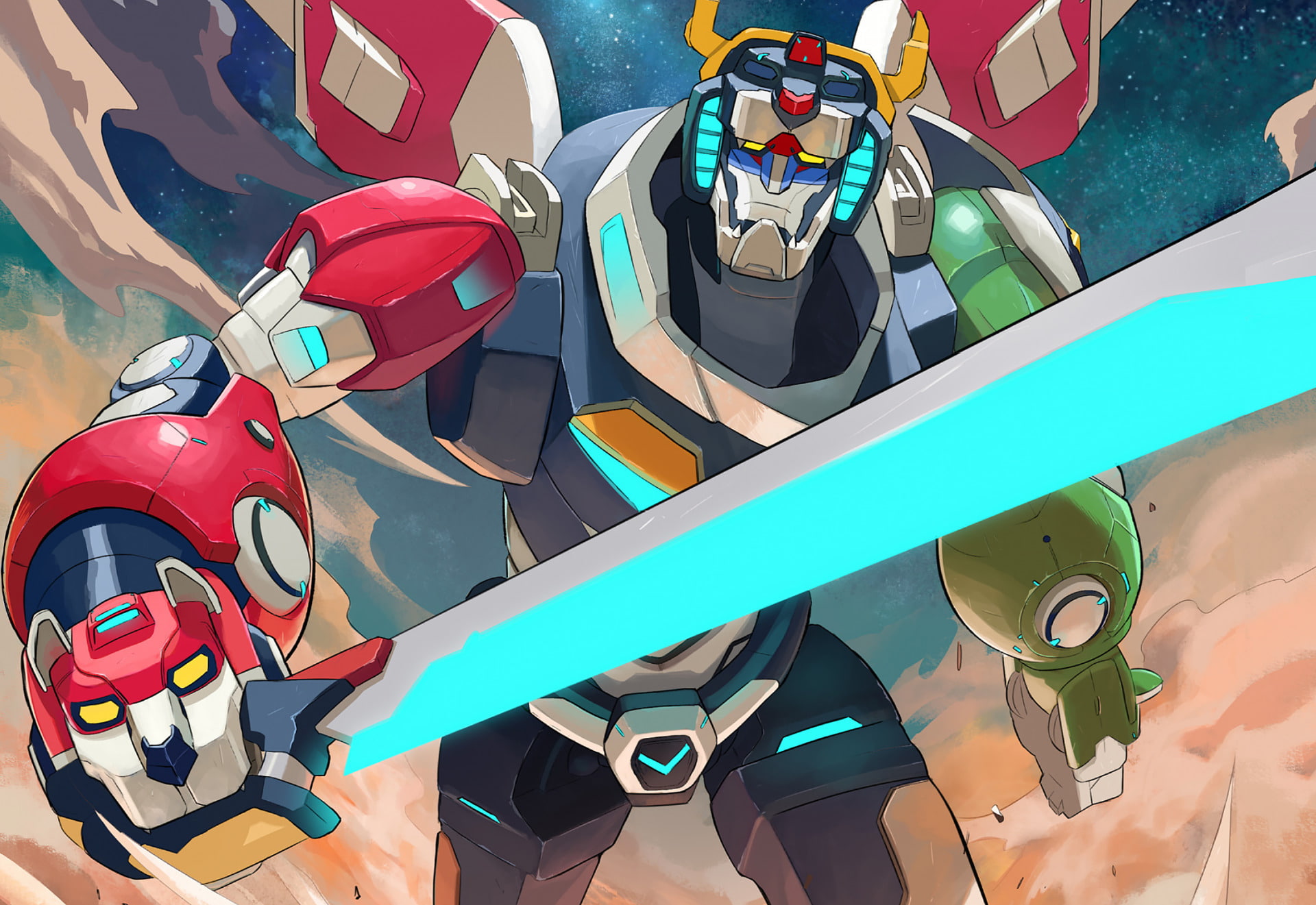 Comics, Robot, 1080P, Voltron, Sword, HD Wallpaper