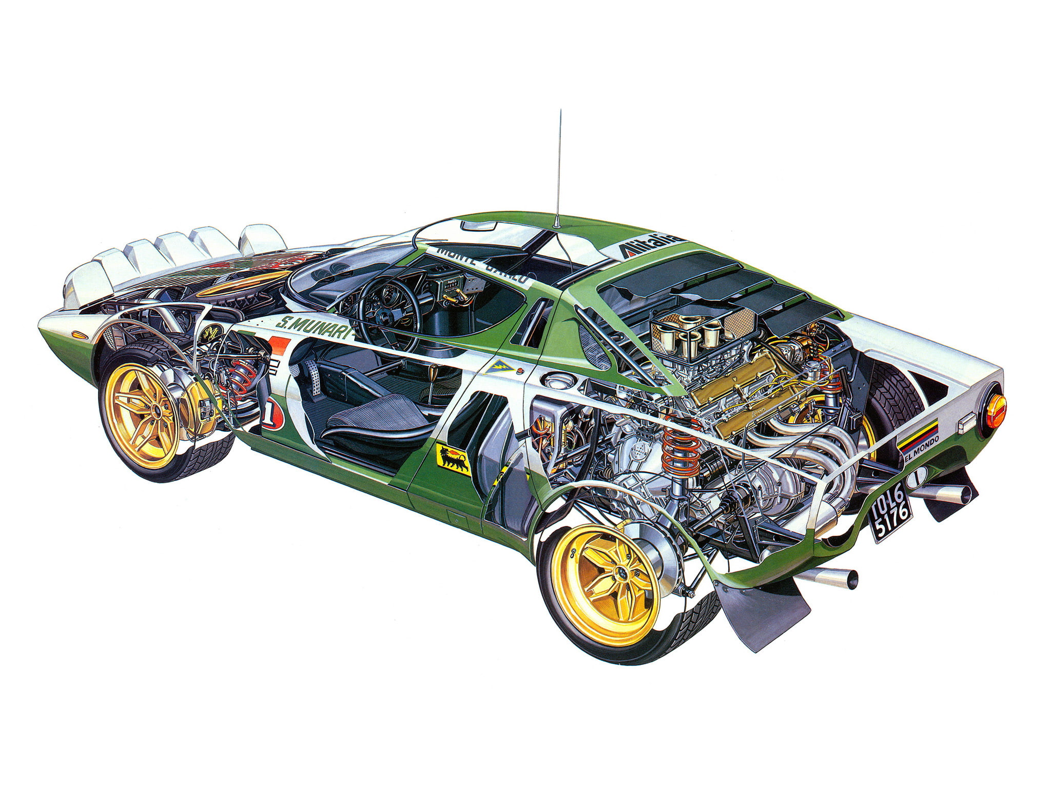 1972, engine, lancia, stratos, group 4, race, interior, racing, 1080P, HD Wallpaper
