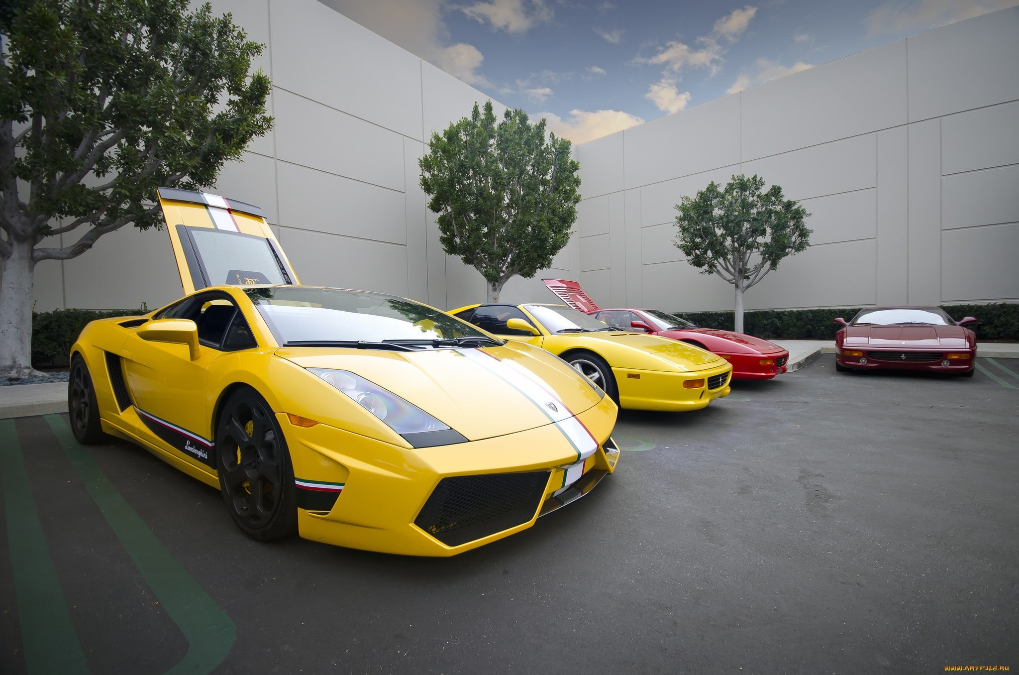 car, luxury cars, Lamborghini, Gallardo, 1080P, Ferrari, HD Wallpaper