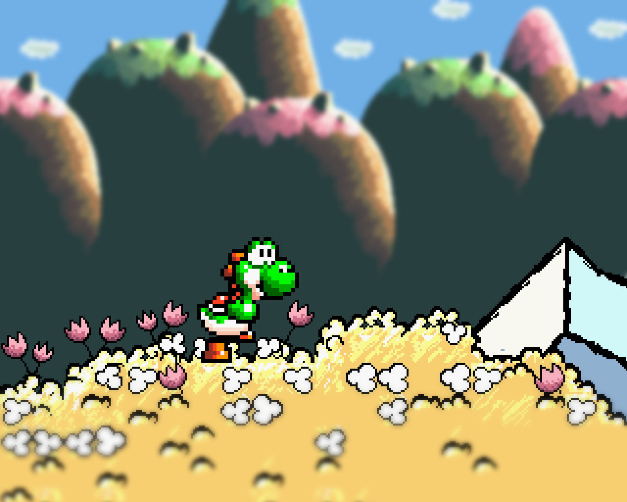 Super Mario World 2: Yoshis Island, Mario, 720P, HD Wallpaper