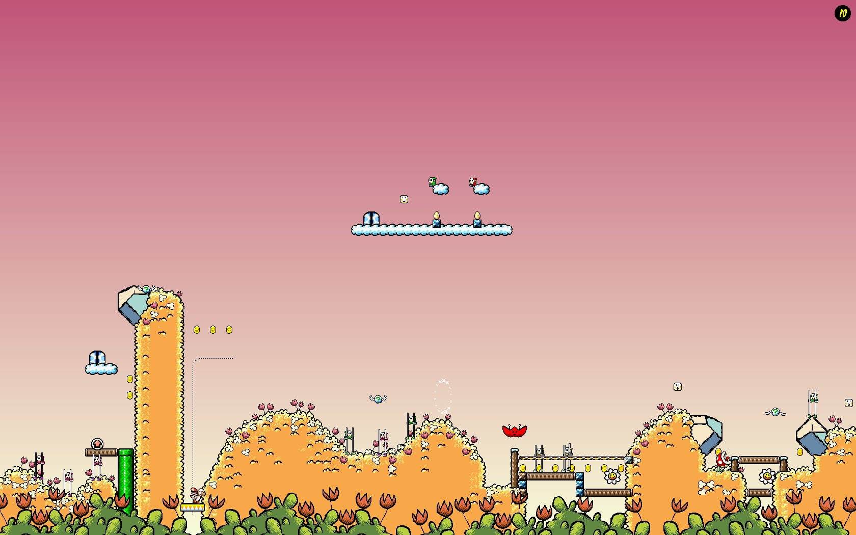 Mario, Super Mario World 2: Yoshis Island, 720P, HD Wallpaper