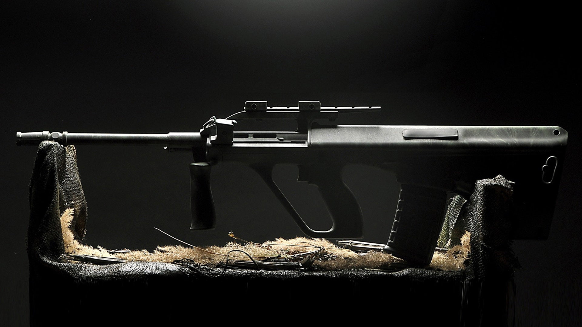 assault rifle, handgun, crime, ammunition, business, aggression, security, male, communication, military, violence, firearm, close-up, weapon, equipment, HD Wallpaper
