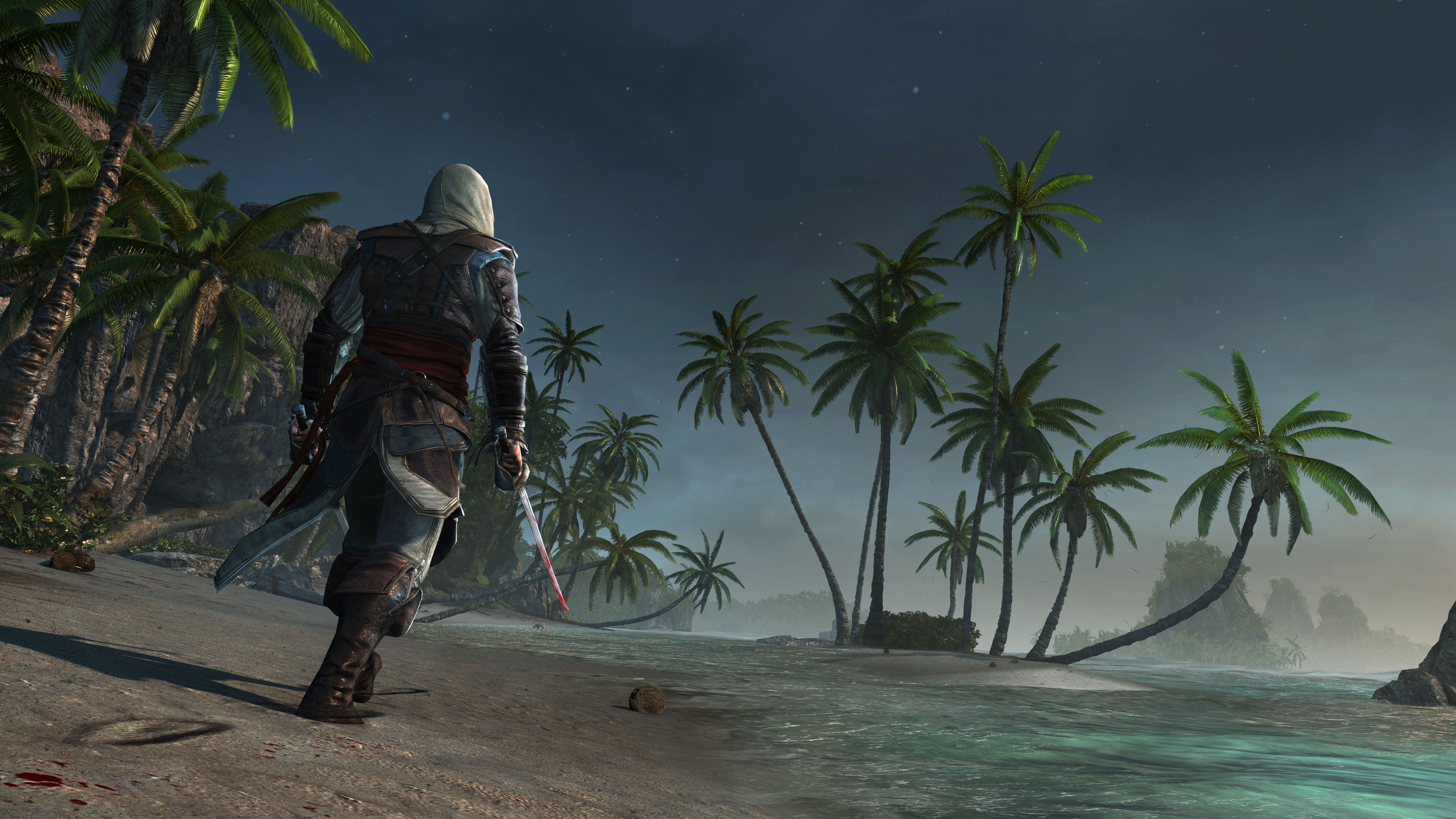 black, tropics, flag, creed, fantasy, palma, warrior, 5K, assassins, HD Wallpaper