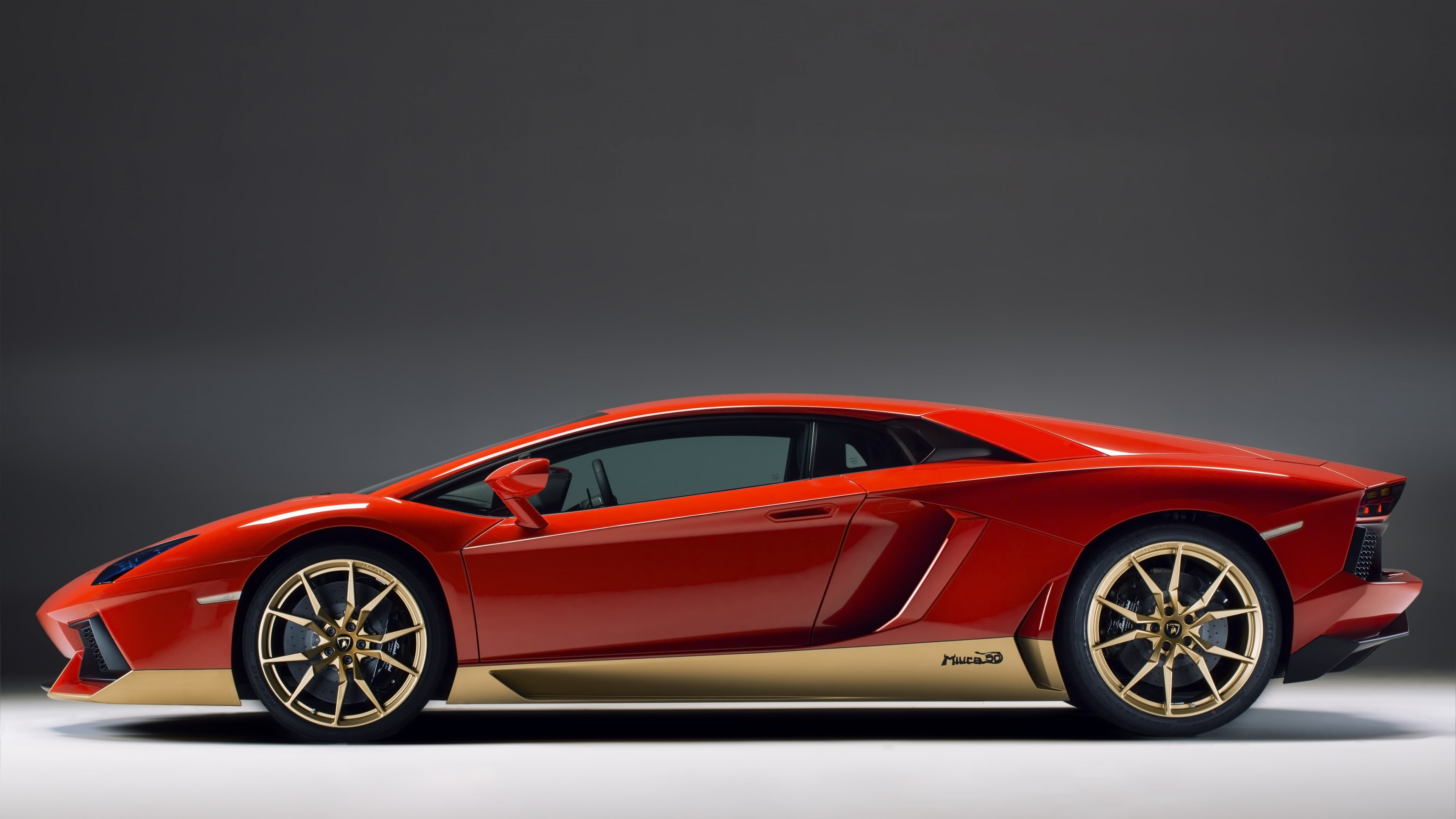 Lamborghini Aventador LP 700-4, " Miura Homage", 4K, Goodwood Festival of Speed 2016, photography, red, coupe, supercar, HD Wallpaper