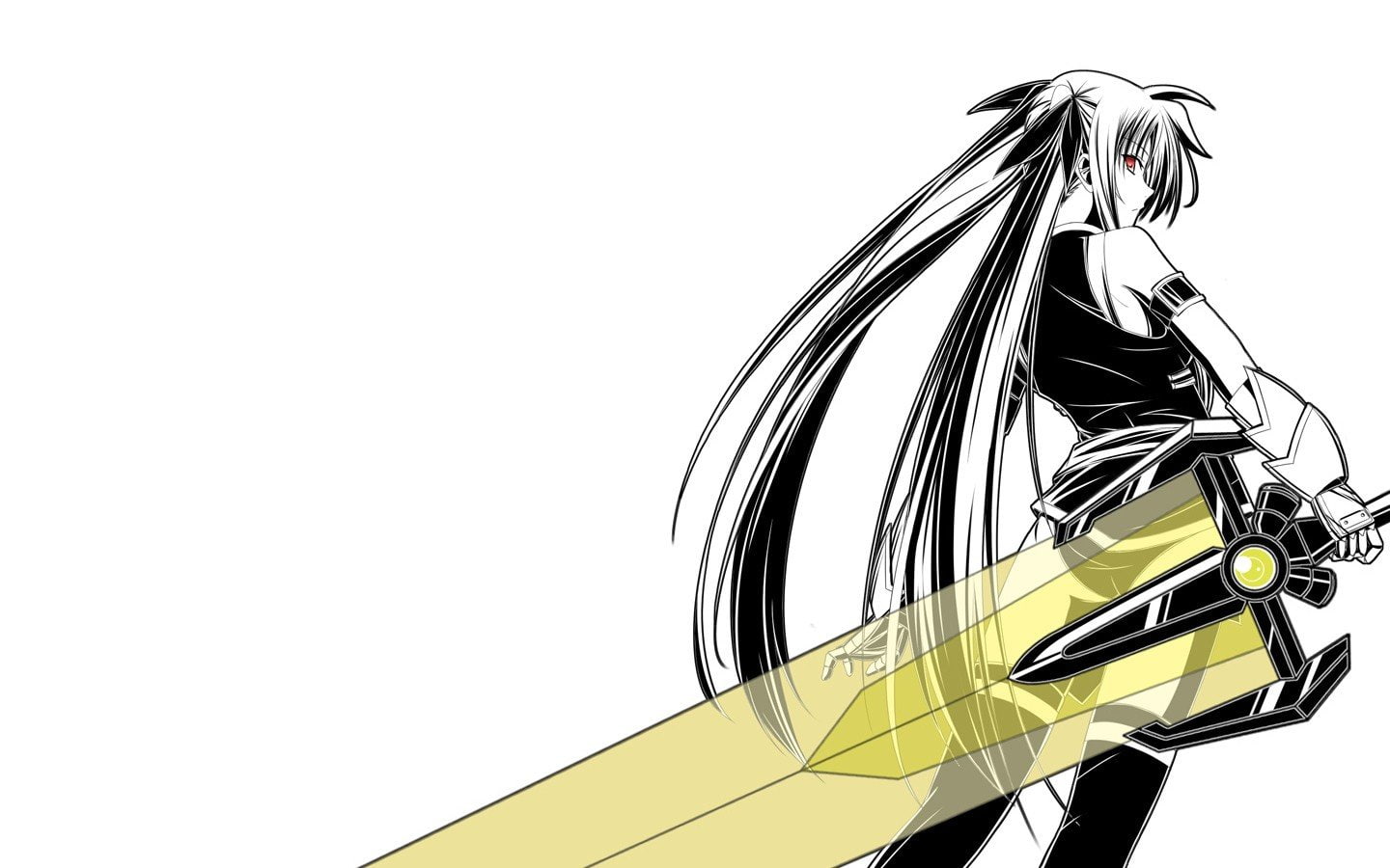 720P, shoujo, anime, fate, nanoha, mahou, testarossa, girls, lyrical, HD Wallpaper