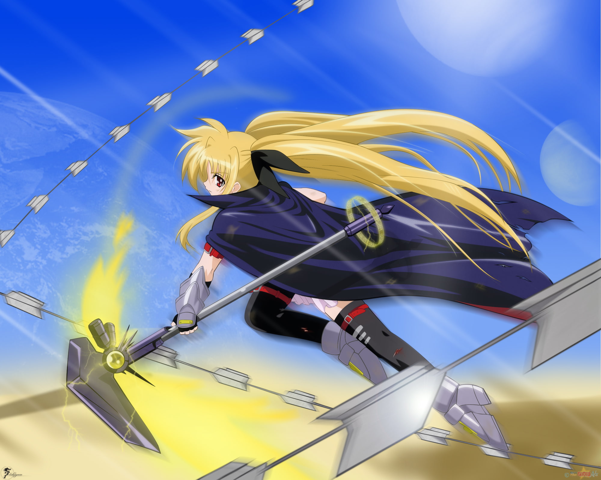 fate, testarossa, shoujo, lyrical, nanoha, 1080P, mahou, HD Wallpaper