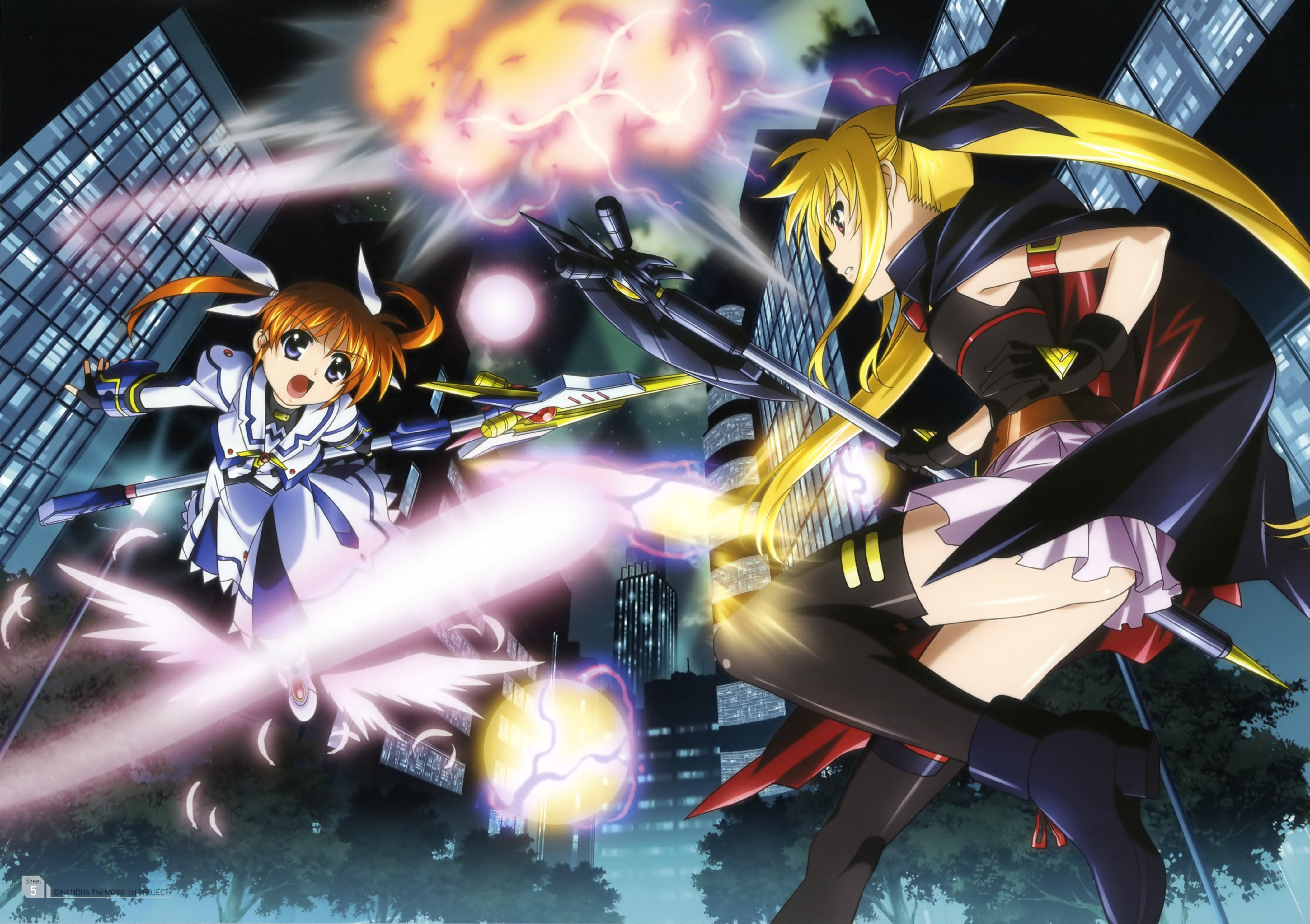 nanoha, mahou, (15), shoujo, lyrical, 4K, HD Wallpaper