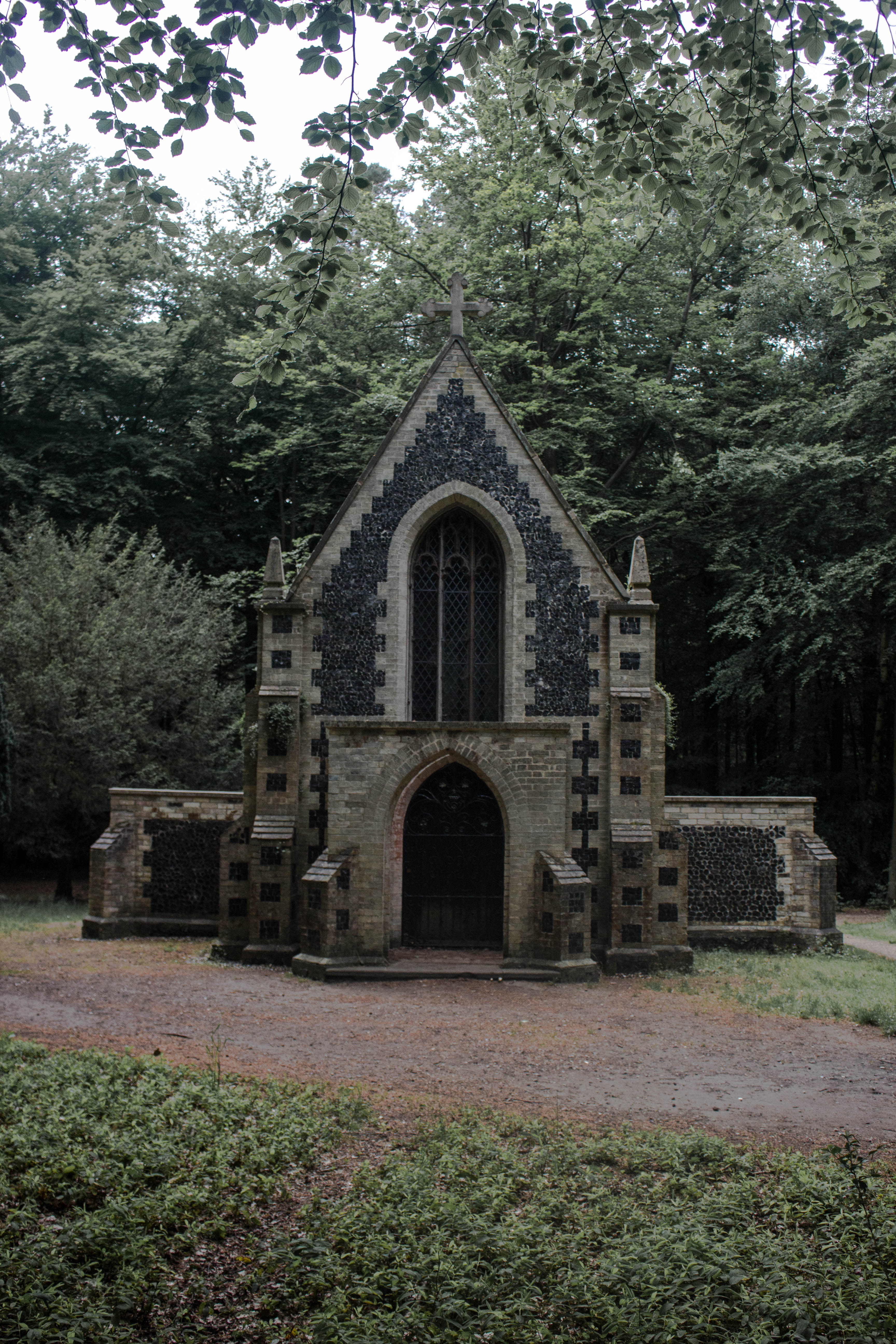 house, cathedral, outdoors, ancient, day, spirituality, grave, built structure, place of worship, stone, ruins, forest, 5K, forests, united kingdom, building, Phone HD Wallpaper