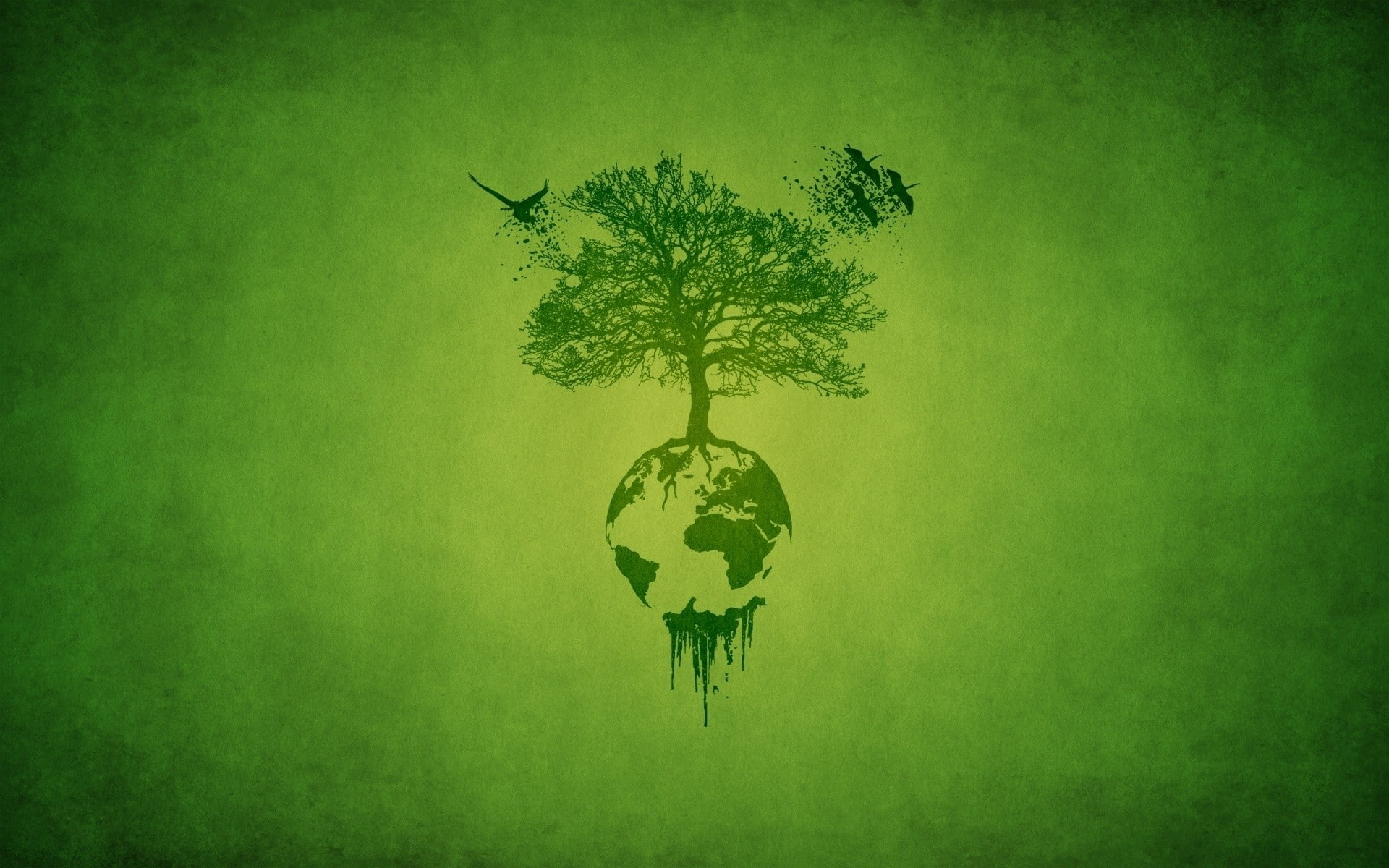 art, artistic, ecosystem, earth, Trees, 1080P, digital, HD Wallpaper