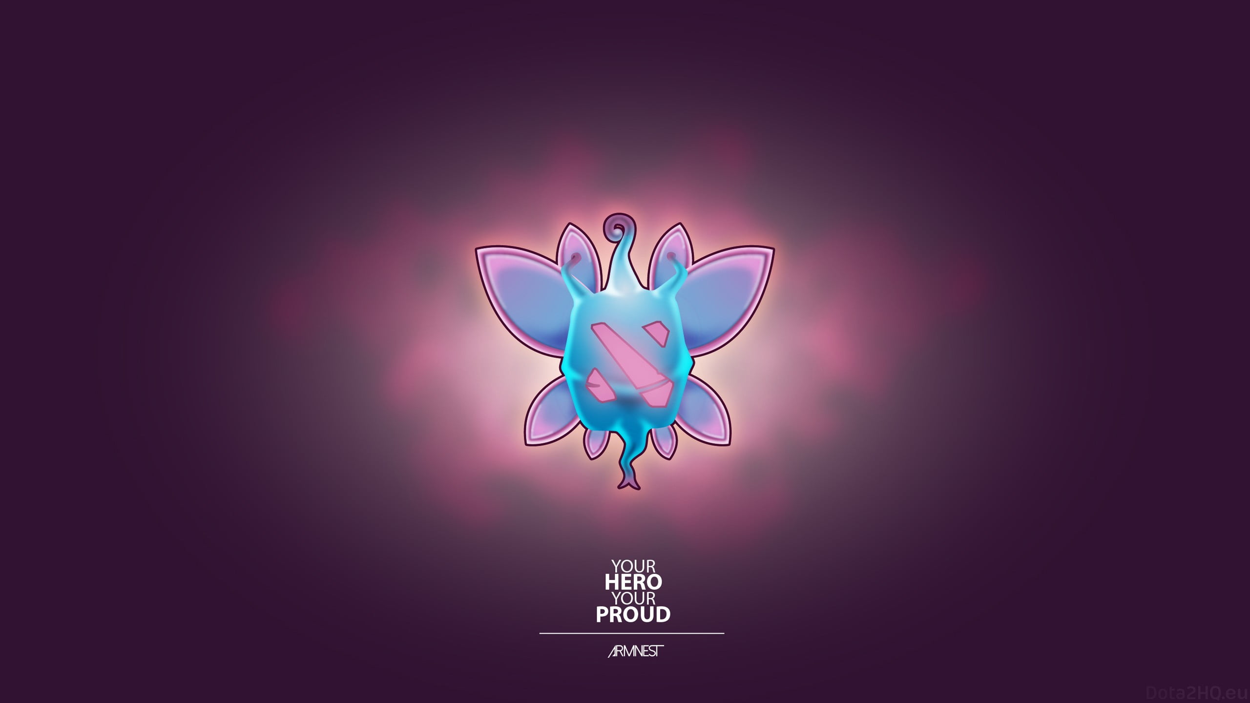 emotion, pink, butterfly, representation, illuminated, creativity, animal representation, blue, multi colored, glowing, close-up, Dota 2, lighting equipment, HD Wallpaper