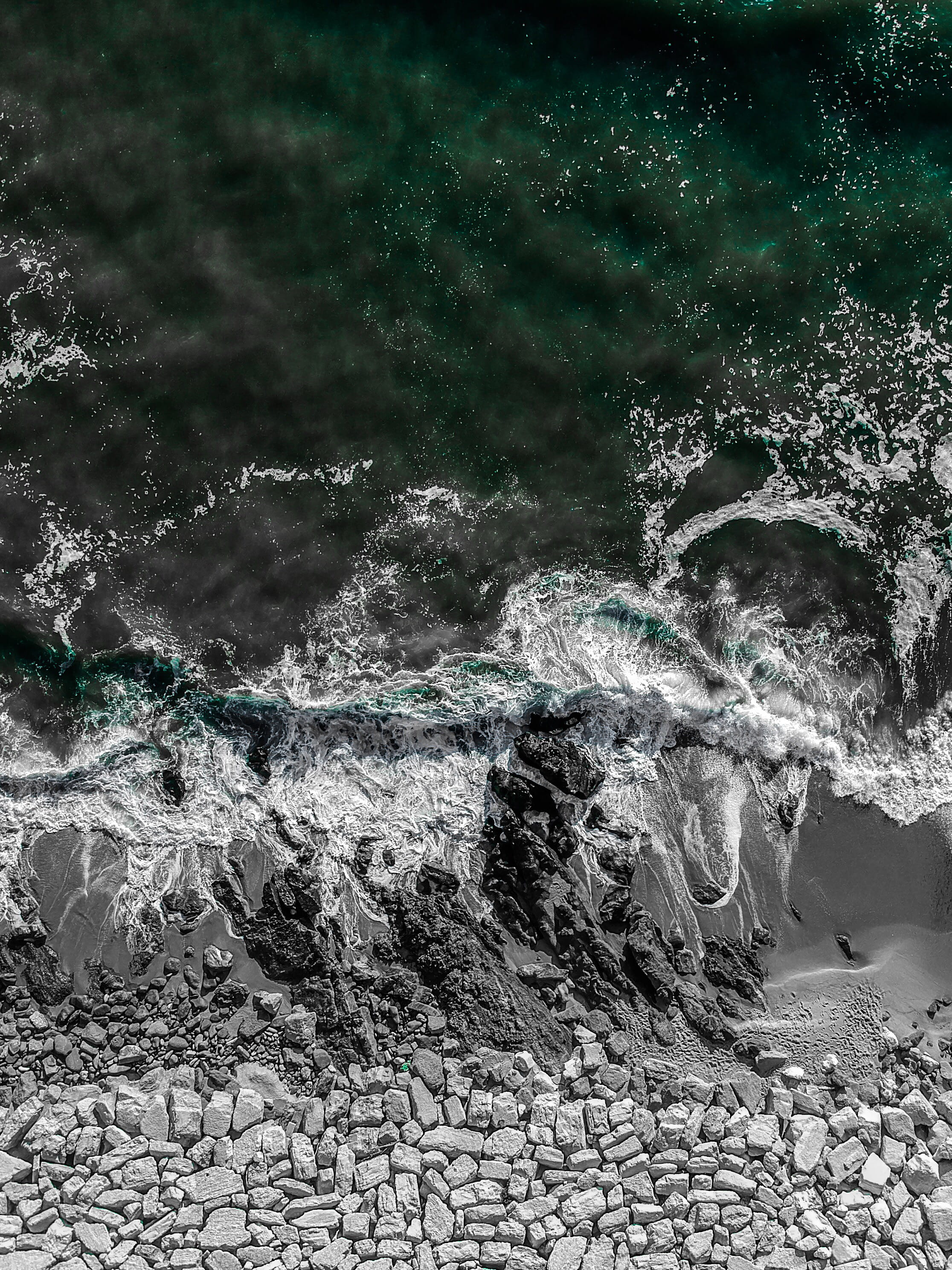 portugal, water, abstract, beauty in nature, outdoors, pattern, aerial, non-urban scene, dji, growth, splashing, nature, land, wave, beach, buarcos, blurred motion, Phone HD Wallpaper