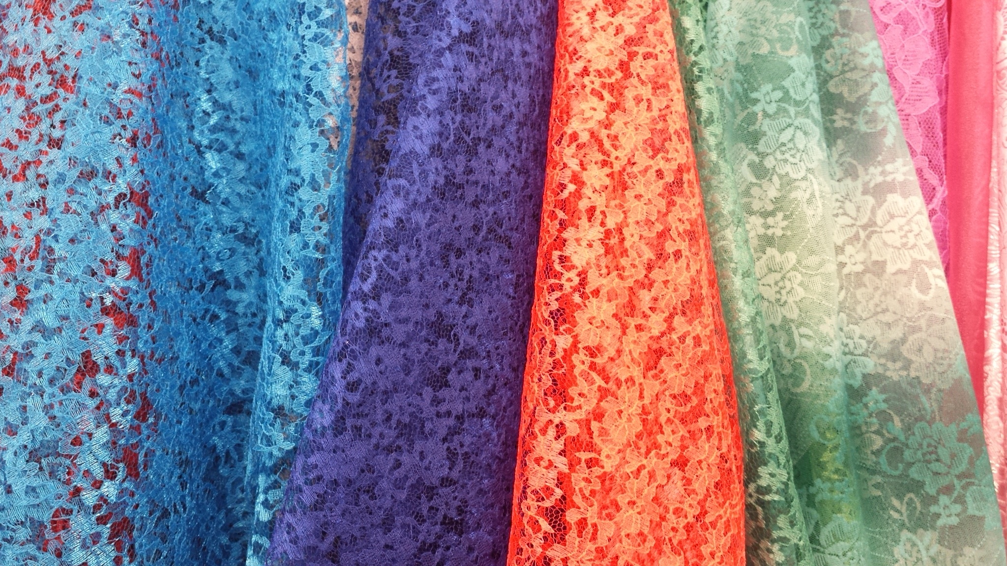 1080P, fabric, style, for sale, multi colored, design, retail, colorful, hanging, assorted, blue, elegance, variation, photo, textile, retail display, HD Wallpaper