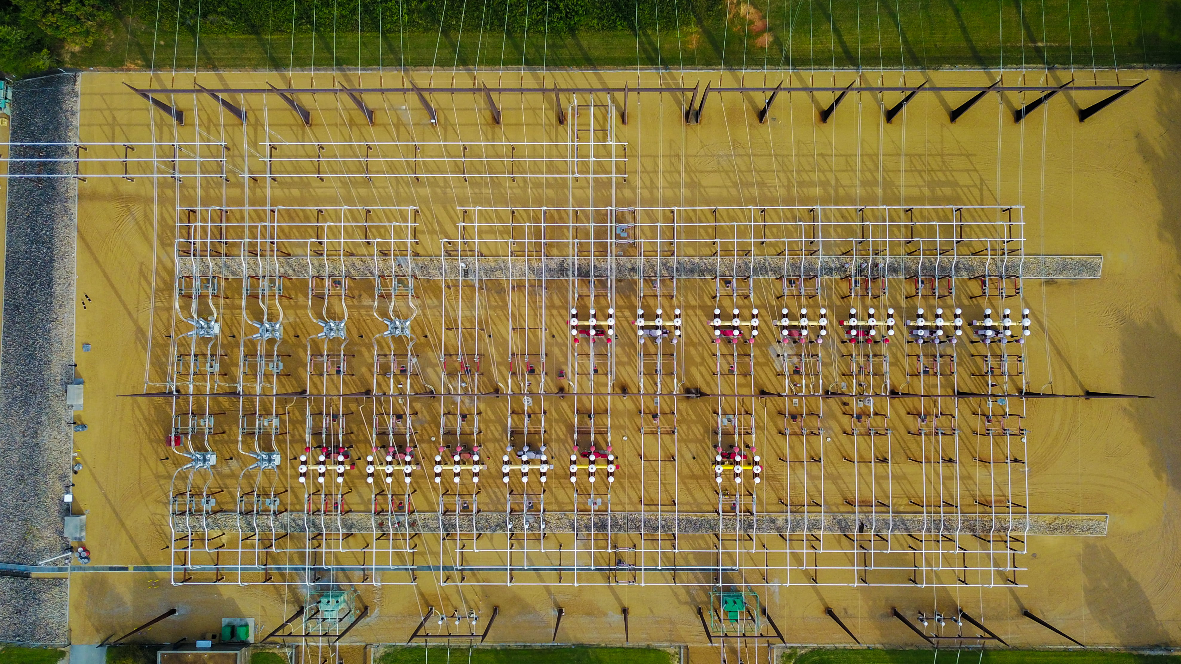 4K, boundary, large group of objects, pattern, aerialphotography, safety, mavicpro, raccoonmountain, security, fence, close-up, tennessee, united states, HD Wallpaper