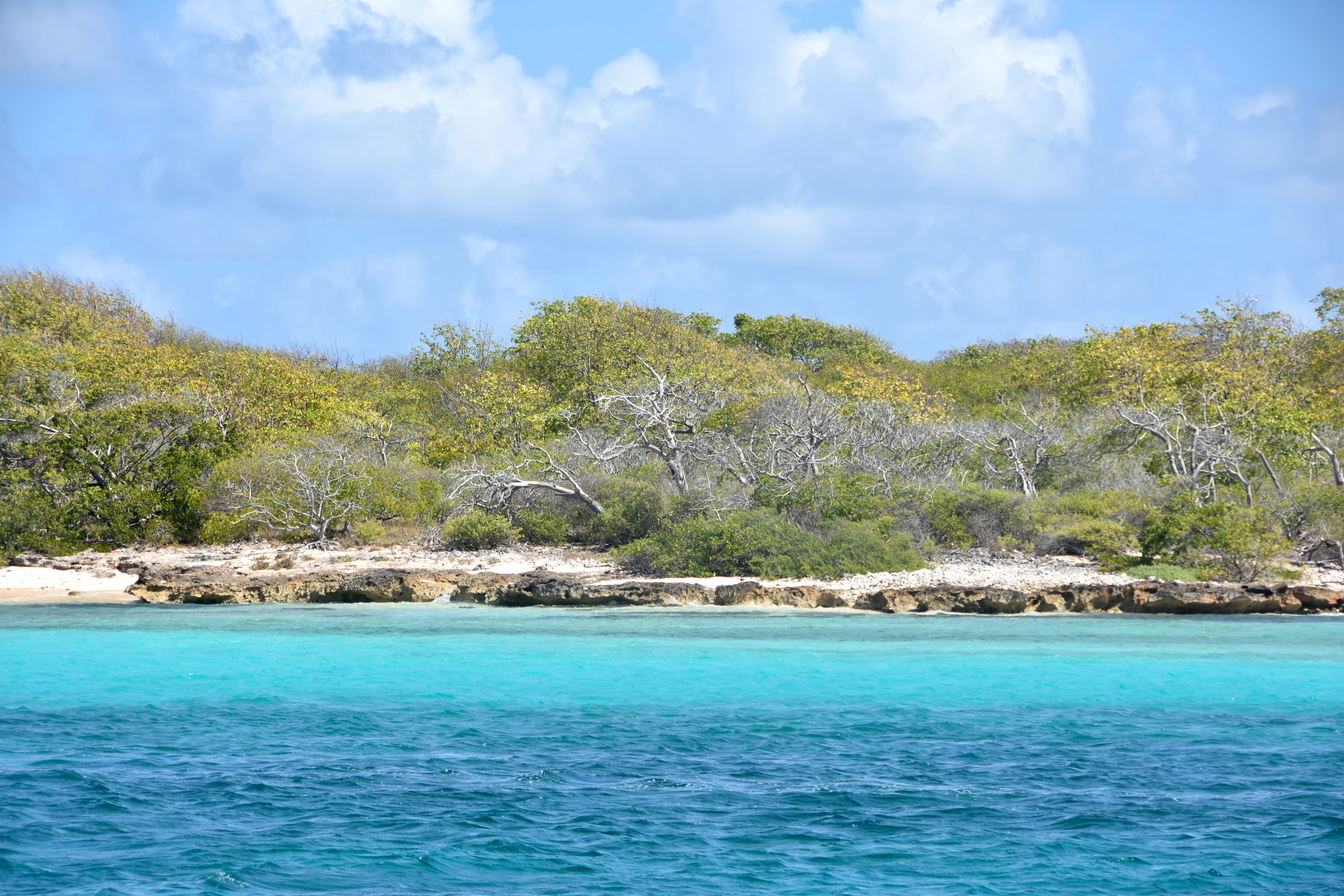 day, blue sea, Guadeloupe, Small, water, cloud - sky, sky, travel Destinations, summer, island, beauty In Nature, no People, lagoon, coastline, landscape, HD Wallpaper